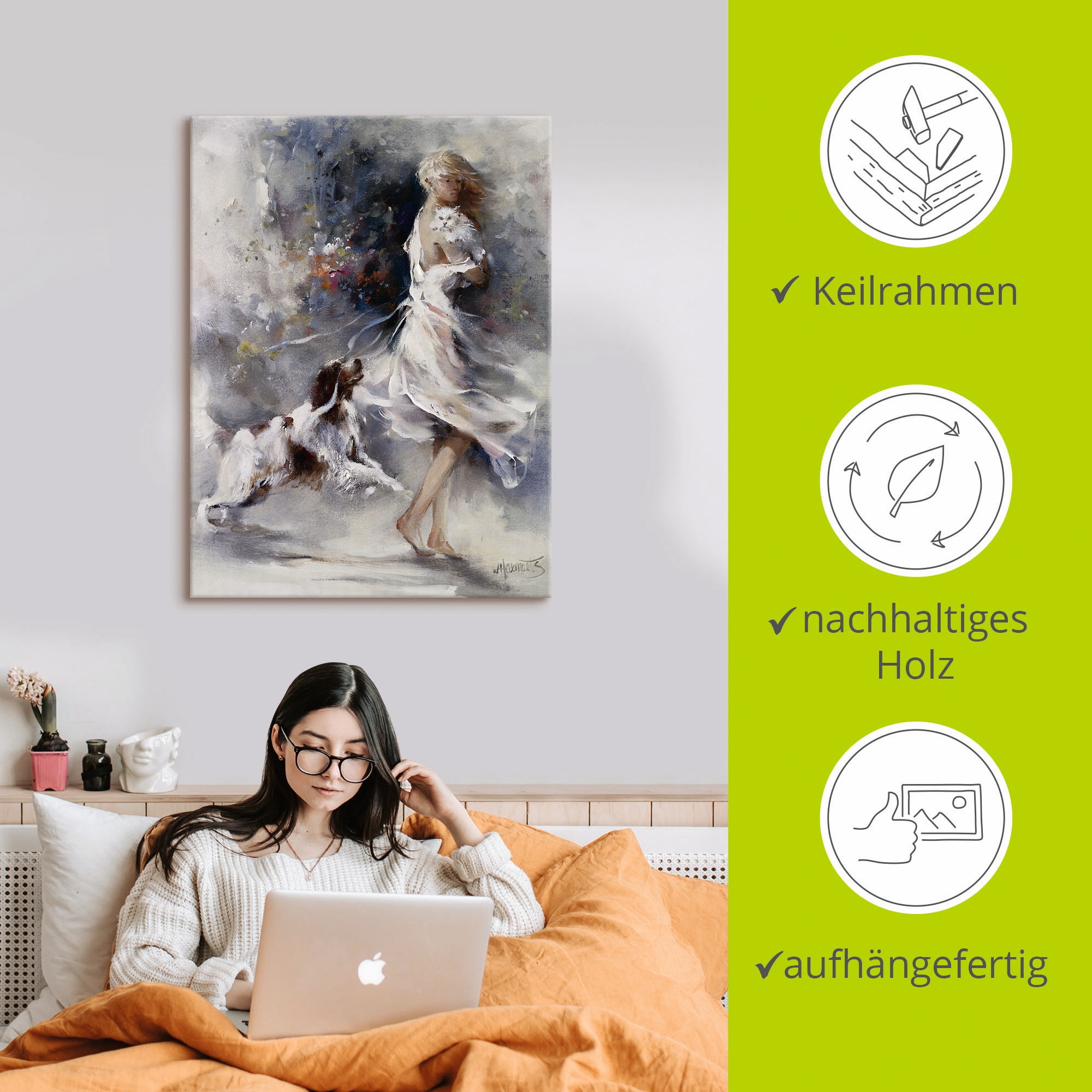 Artland Wandbild »Rivalität«, Frau, (1 St.), als Leinwandbild in verschied. Größen