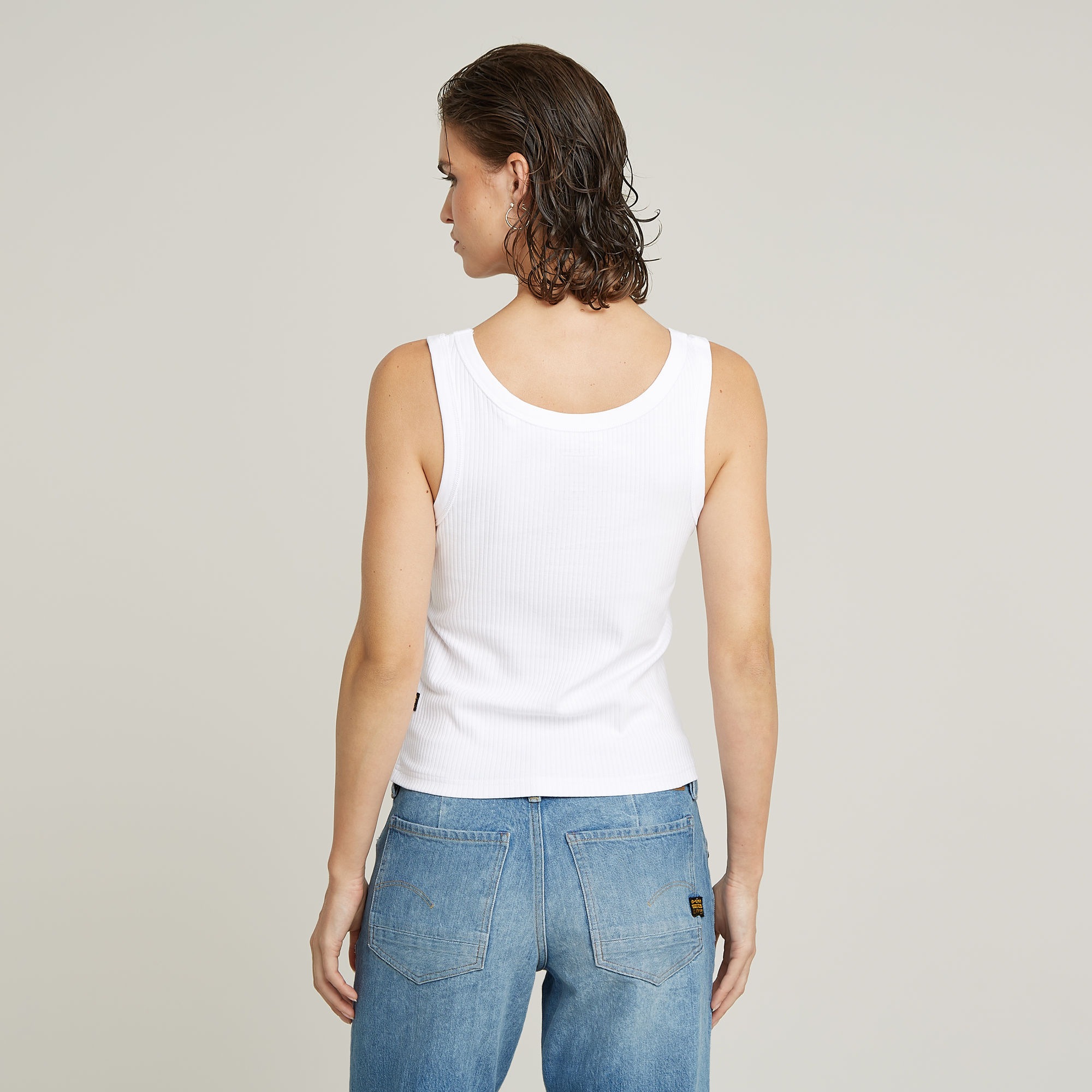 G-STAR Tanktop "Slim Rib Tank", mit Markenschriftzug auf der Brust günstig online kaufen