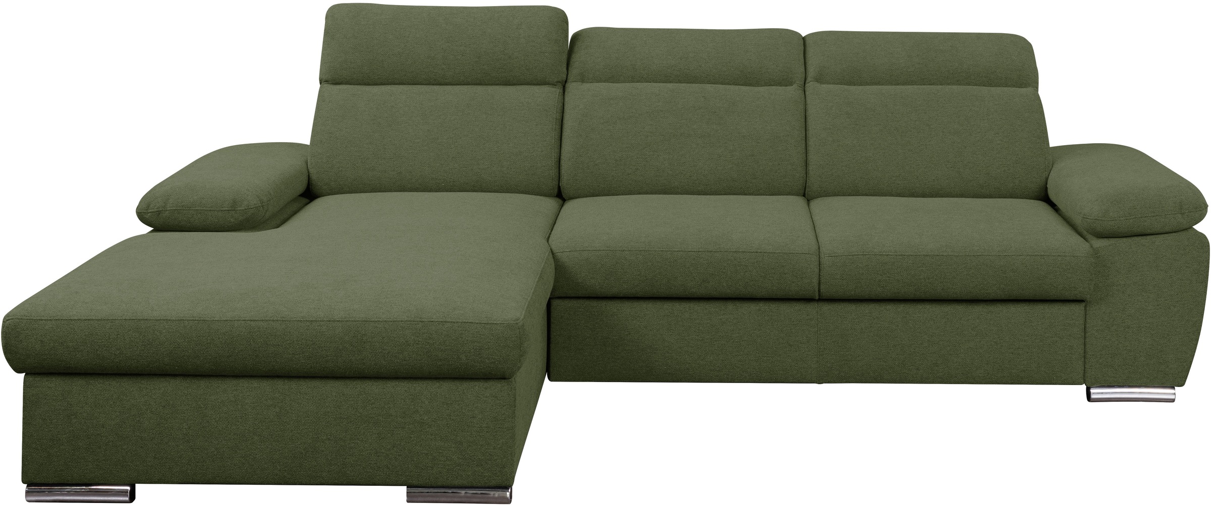 WERK2 Ecksofa "Palma modernes Schlafsofa mit Bettkasten, L-Form, B/T 282/18 günstig online kaufen