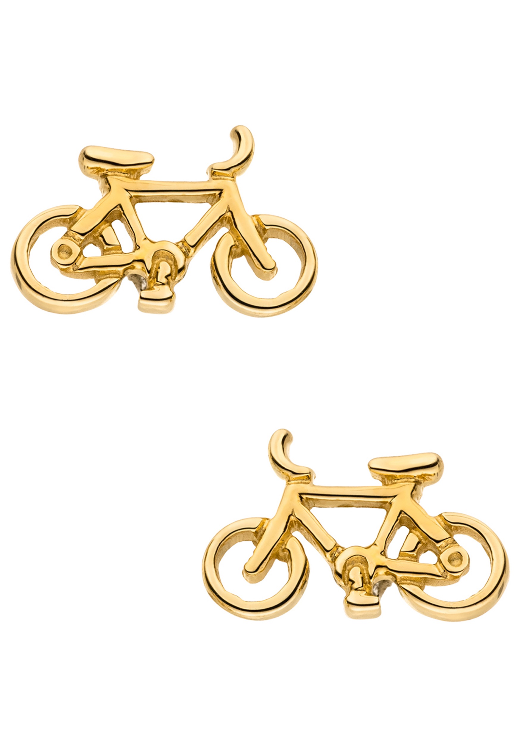 JOBO Paar Ohrstecker »Kleine Ohrringe Fahrrad Rennrad 9 mm« 8 Karat 333 Gold