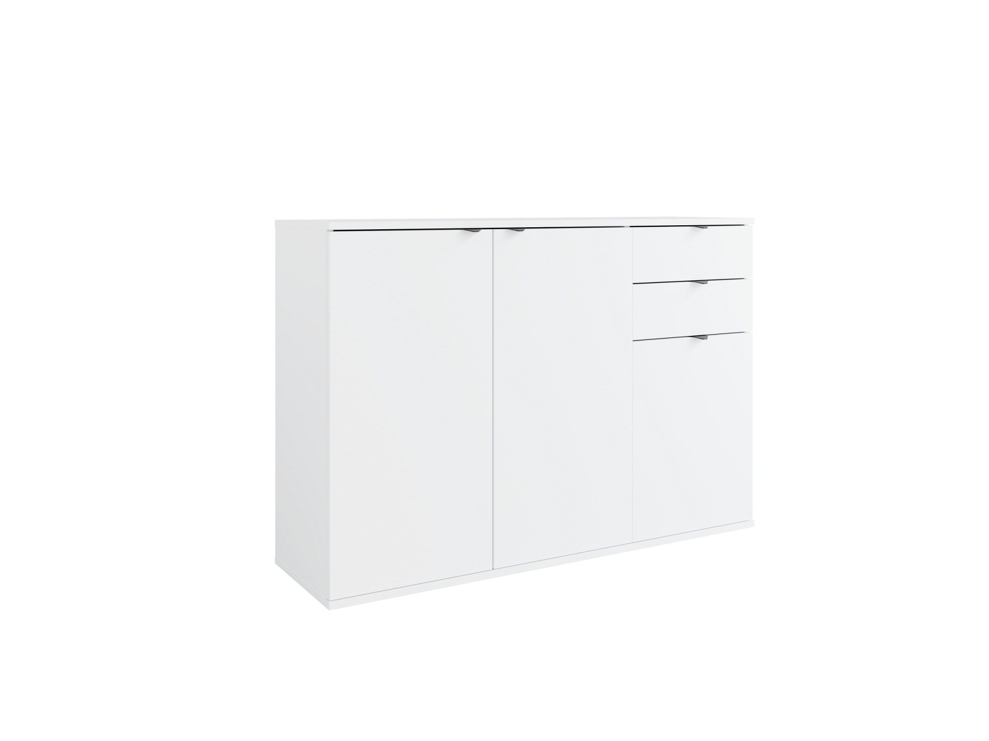 OTTO home Kommode "THALIAANA Sideboard mit 3 Türen und 2 Schubladen, Breite 120 cm" Schrank in 3 Farben erhältlich, schwarze Metallgriffe, viel Stauraum