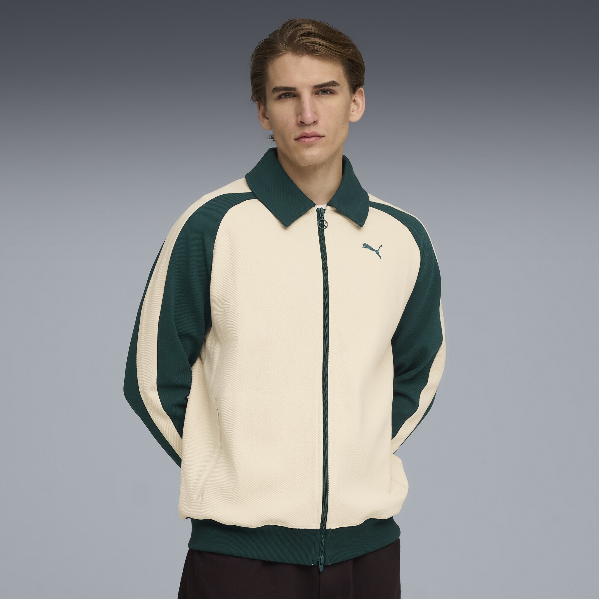 PUMA Sweatjacke "T7 Relaxed Wing Collar Trainingsjacke Erwachsene" günstig online kaufen