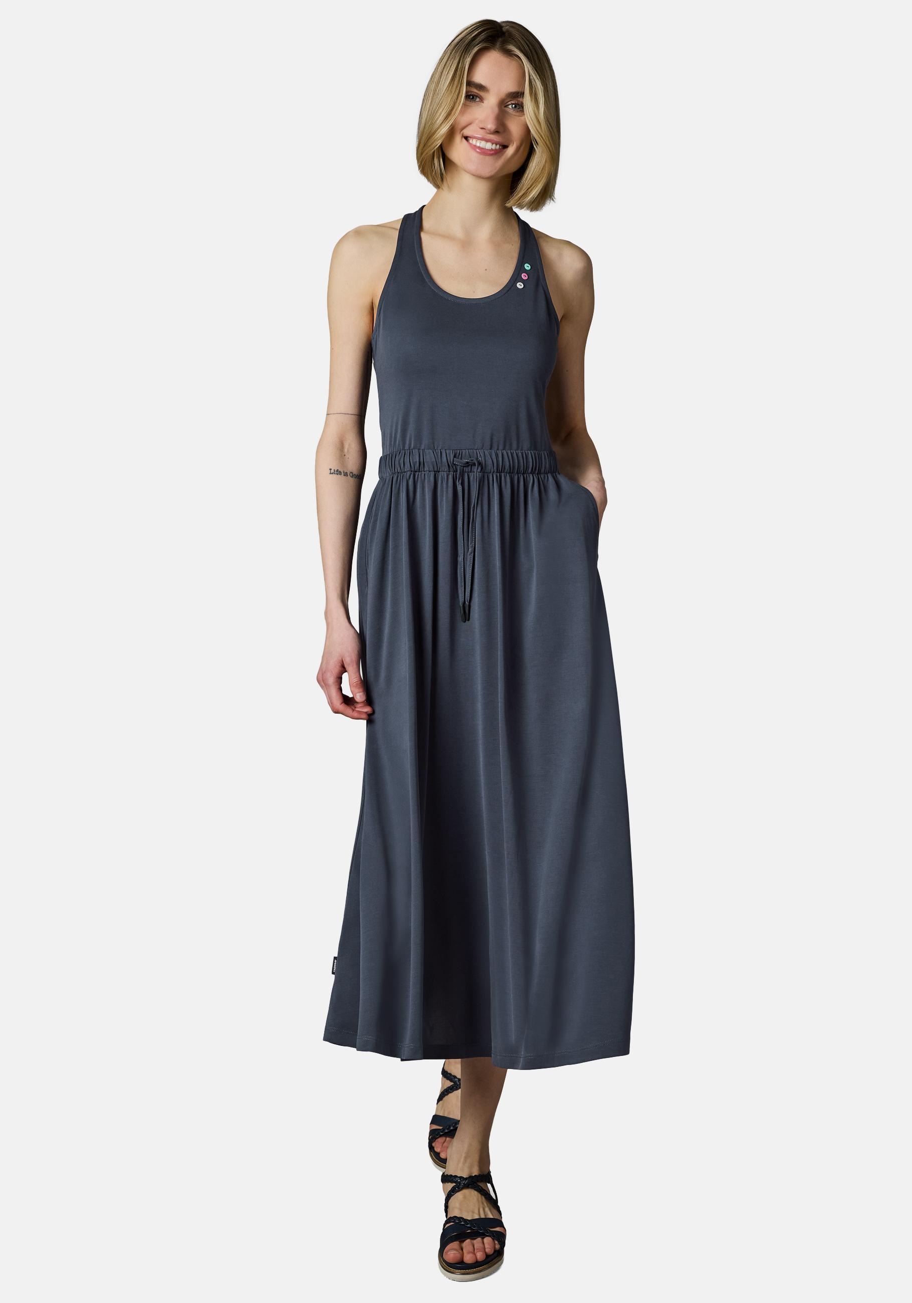 Ragwear Shirtkleid "Mauglia YOUMODO" Eingrifftaschen Sommerkleid mit Trägern und Taillenzugband