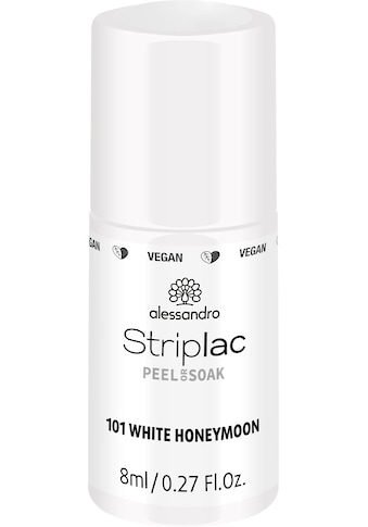 alessandro international Nagellack »STRIPLAC WHITE HONEYMOON«