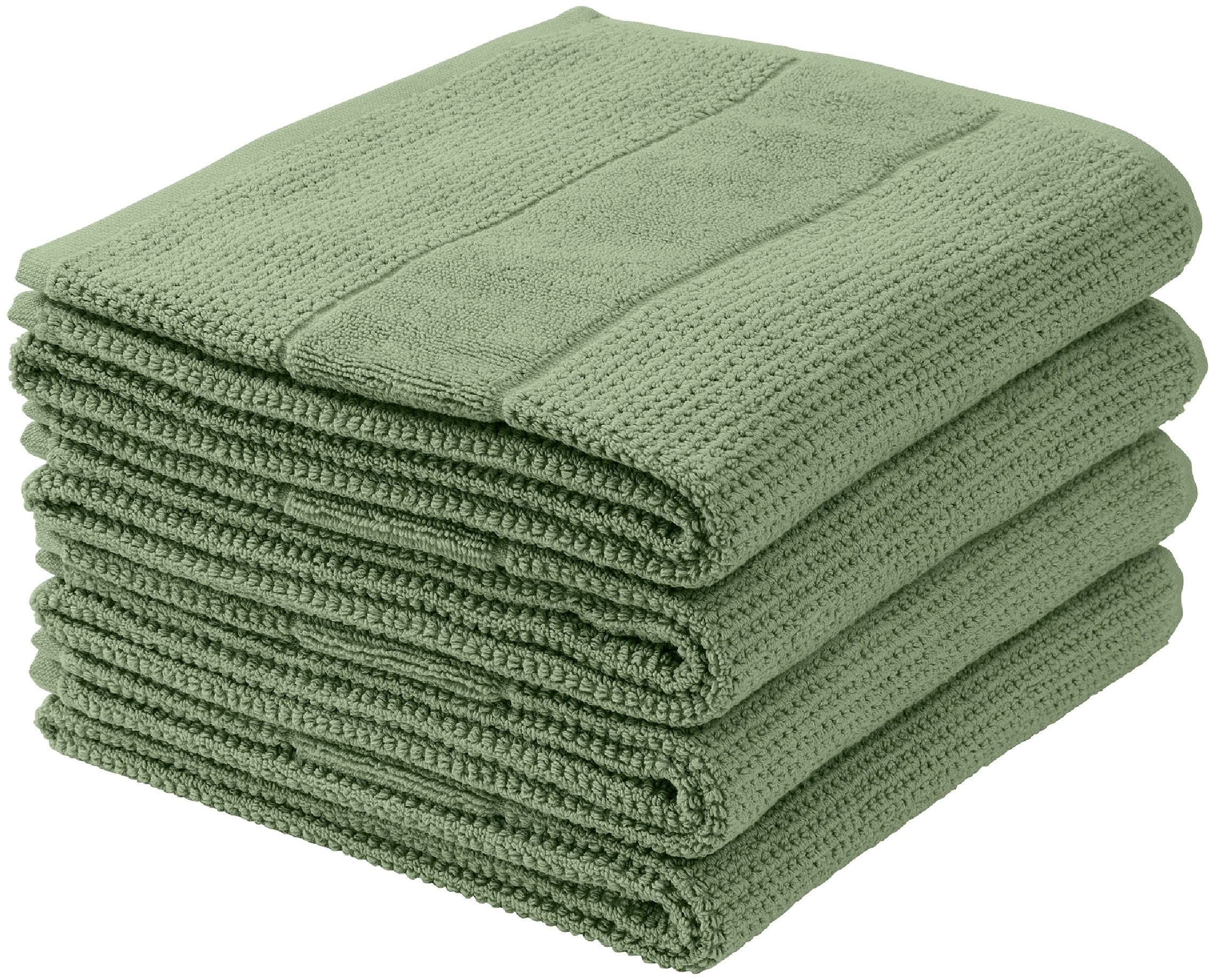 Schiesser Handtücher »Turin aus 100% Baumwolle in dezenter Reiskornoptik«, (Set, 4 St.), MADE IN GREEN by OEKO-TEX®