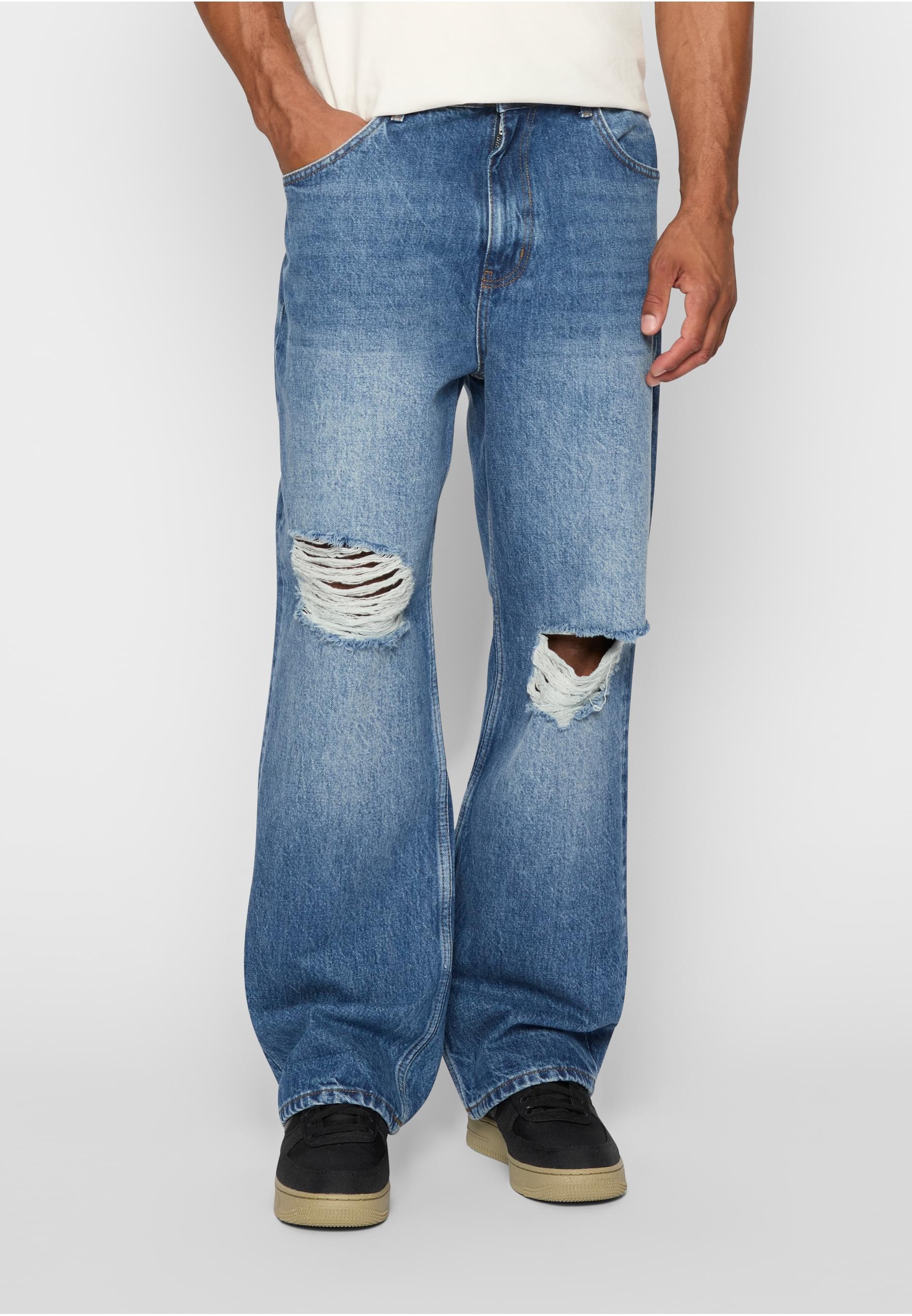 Thumbnail - 2Y Studios Bequeme Jeans "2Y Studios 2Y Anduin Ripped Baggy Jeans"