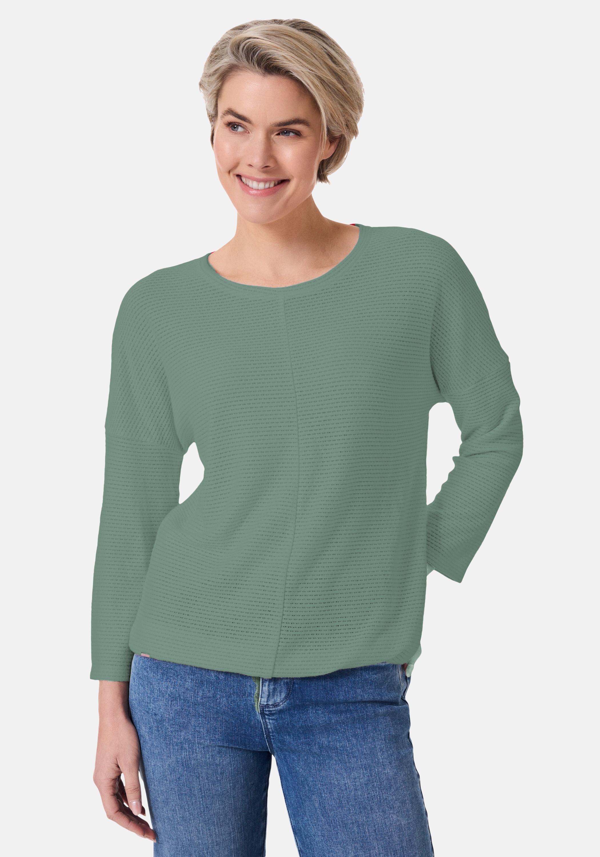 STOOKER WOMEN Sweatshirt "CLEA Sweatshirt 3/4-Arm", Regular Fit Sweatshirt günstig online kaufen