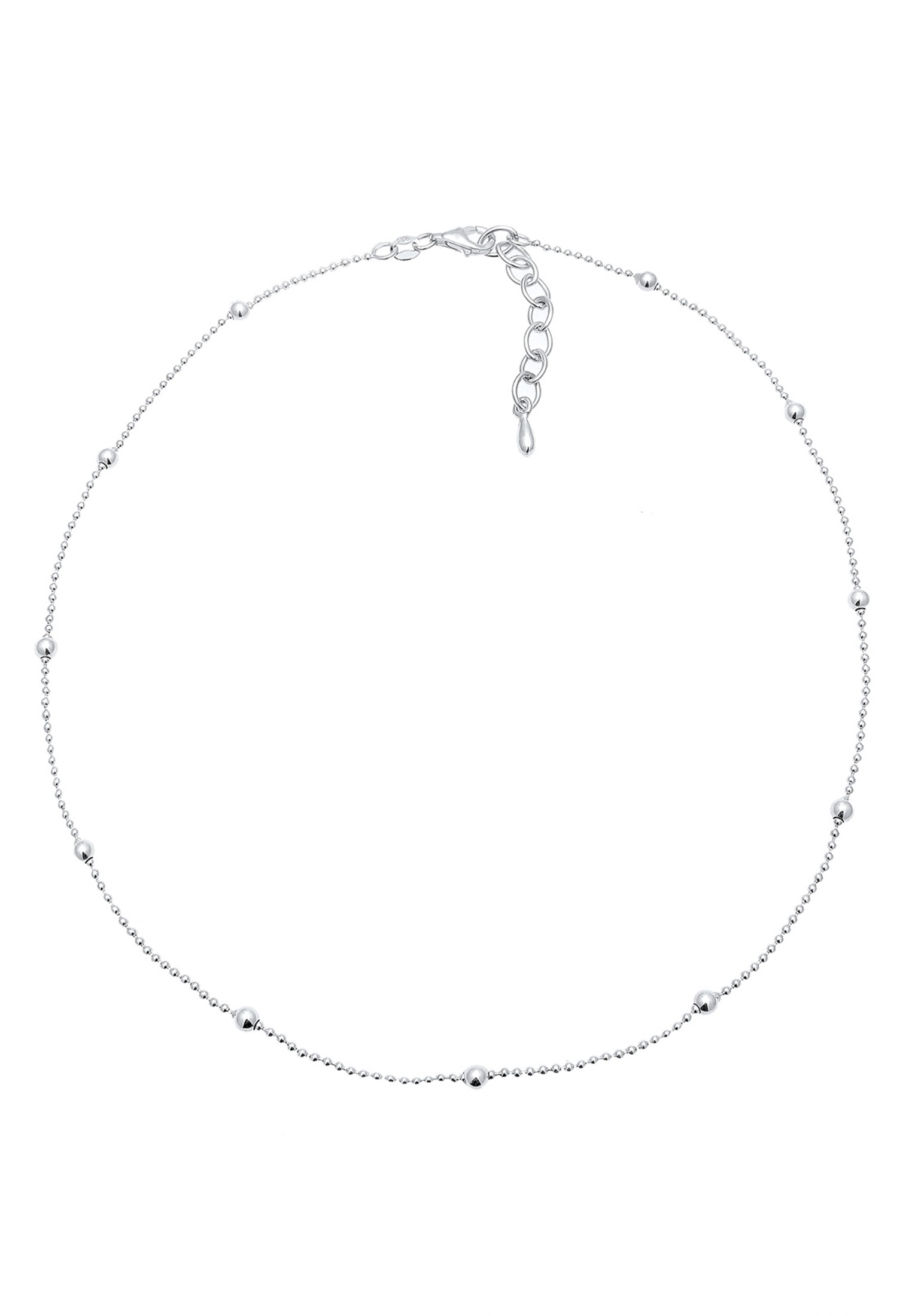 ELLI Choker Bead Chain Silver 36cm 2