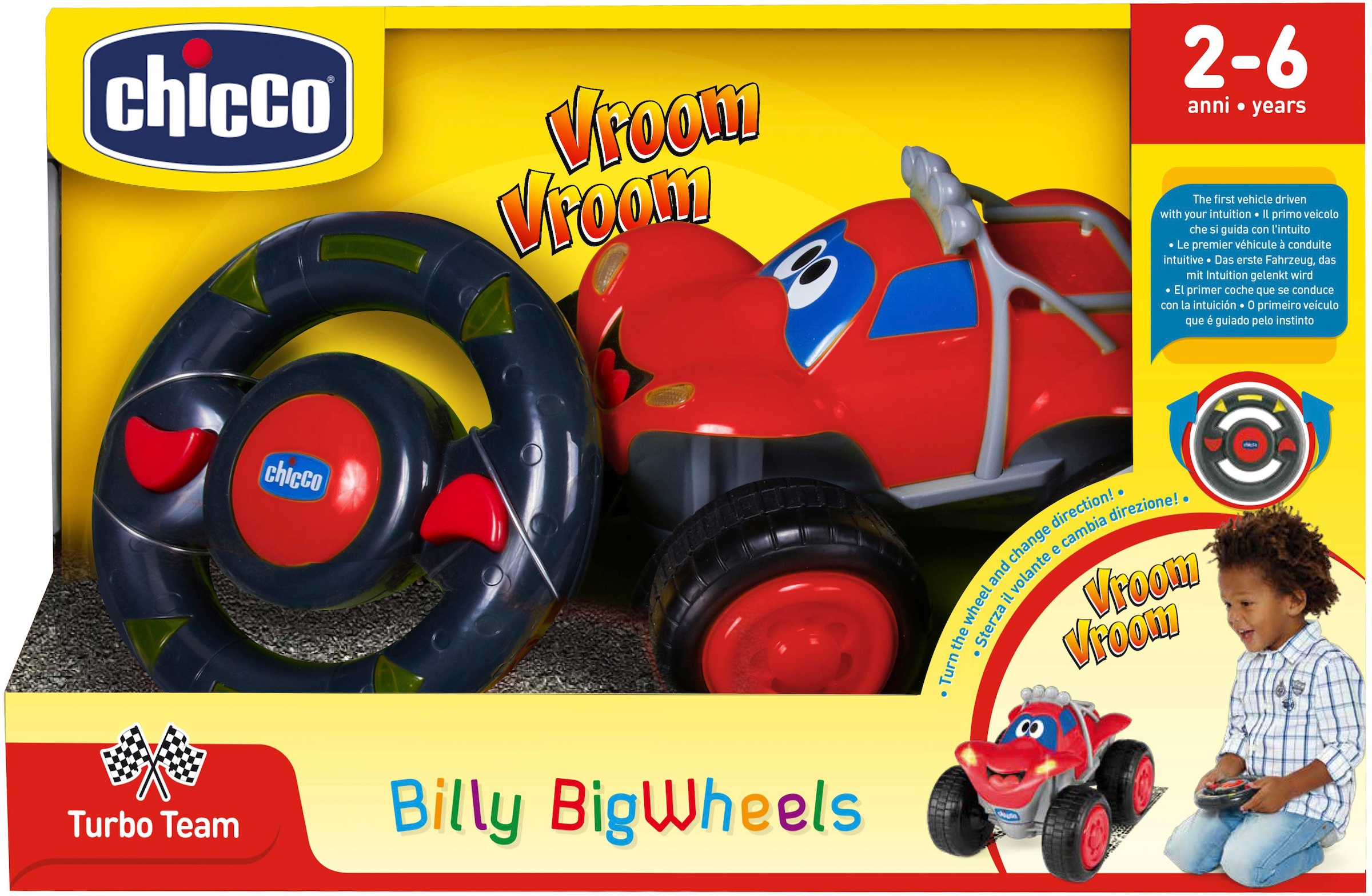 Chicco RC-Auto »Billy Bigwheels, Rot«, mit Licht und Soundfunktion