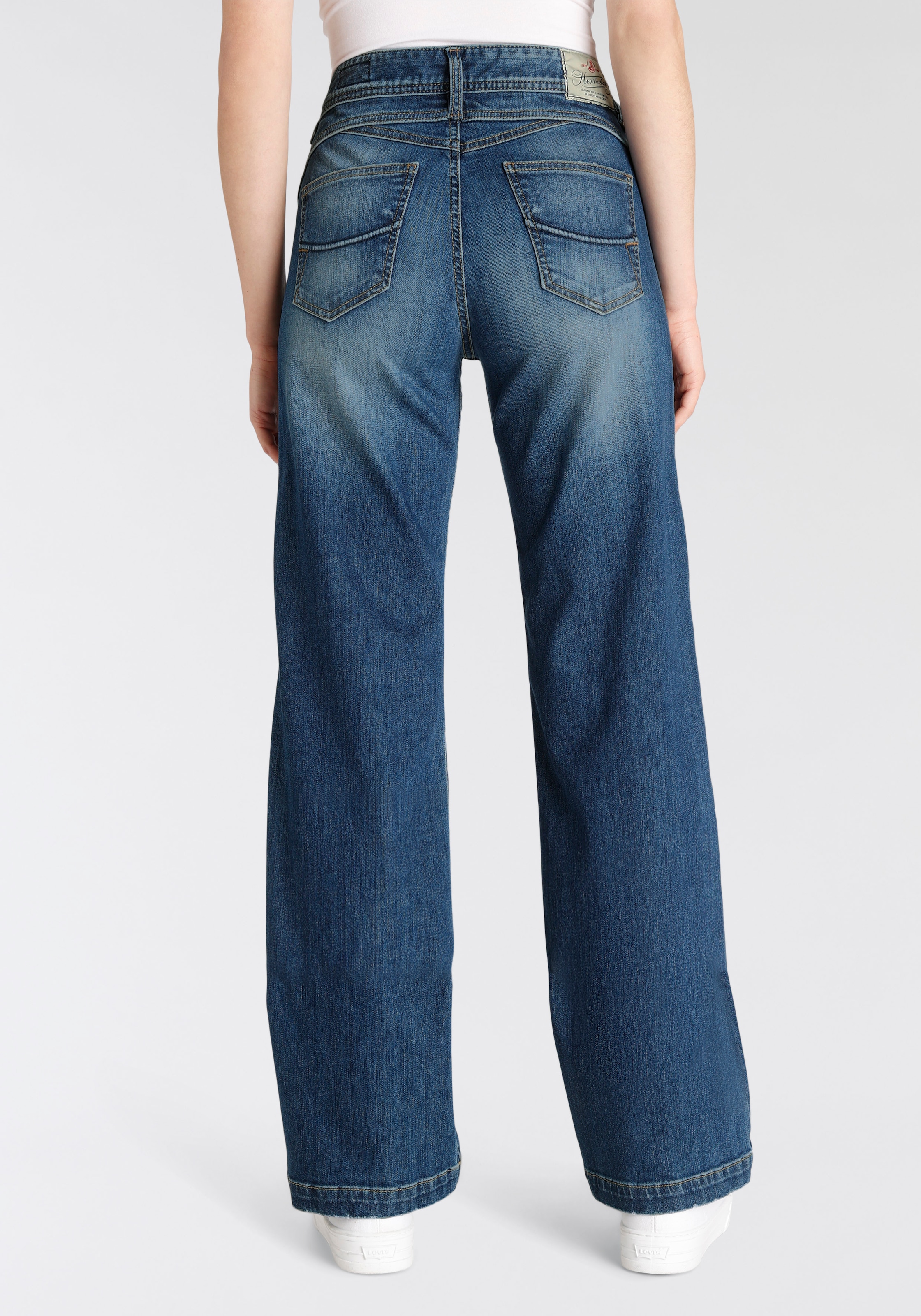 Herrlicher Weite Jeans »Gila Sailor Long Organic«, Waschung