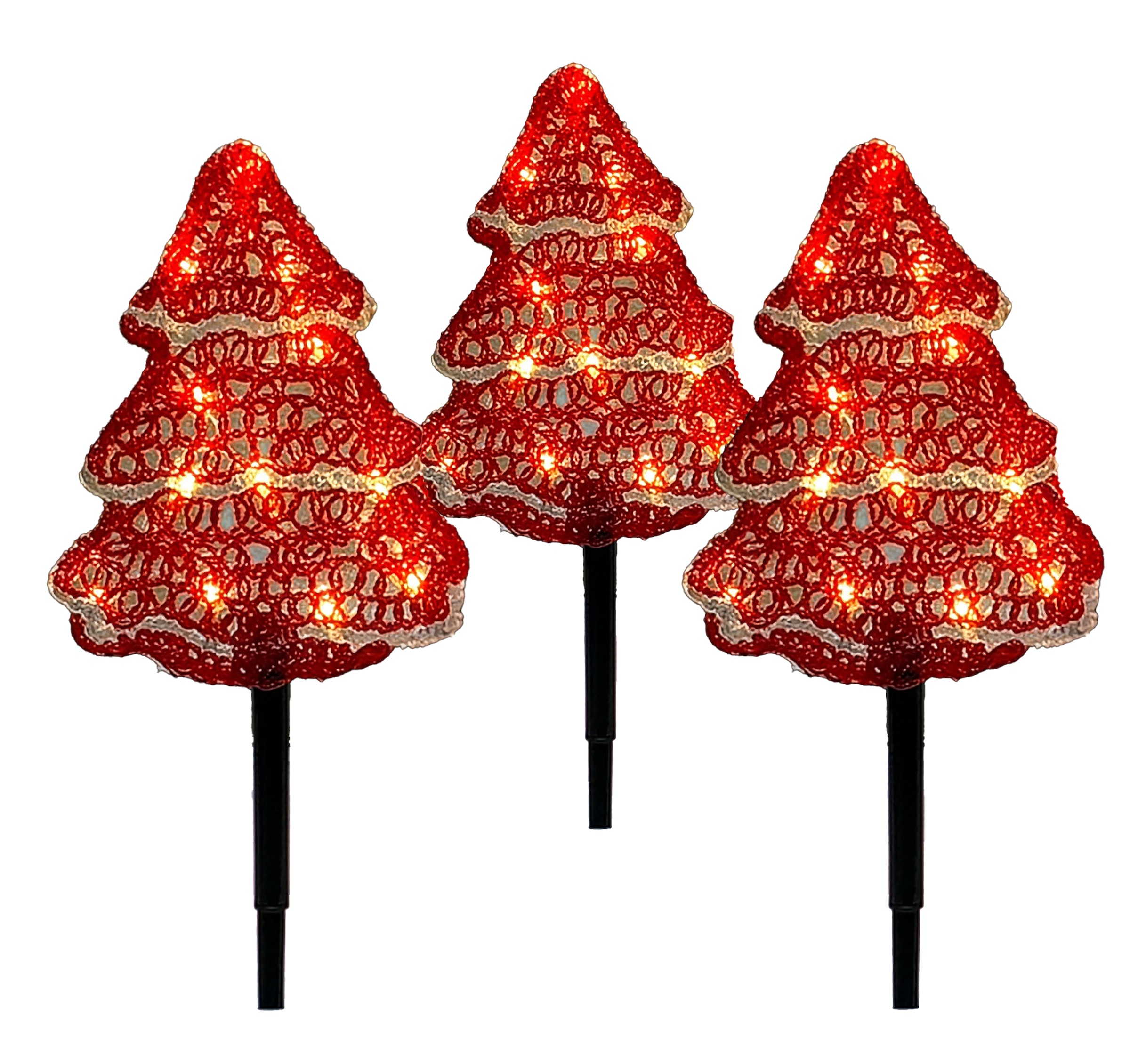 OTTO home LED Dekoobjekt »Acryl Leuchtstäbe GIVVEN« LED-Board 3 Stk. 3 Erdspieße a 10 LED's, Stab 44 cm, Batteriebetrieb