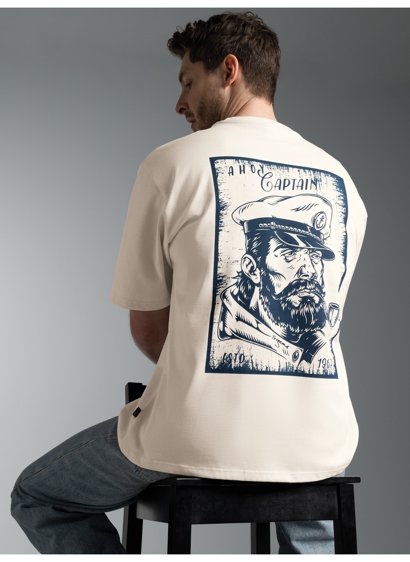Trigema "TRIGEMA Oversized T Shirt "Ahoy Captain"" 1