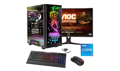 Gaming-PC-Komplettsystem »Rockstar SET02441«, (RTX 4060Ti (16GB), PCIe SSD Gen4),...