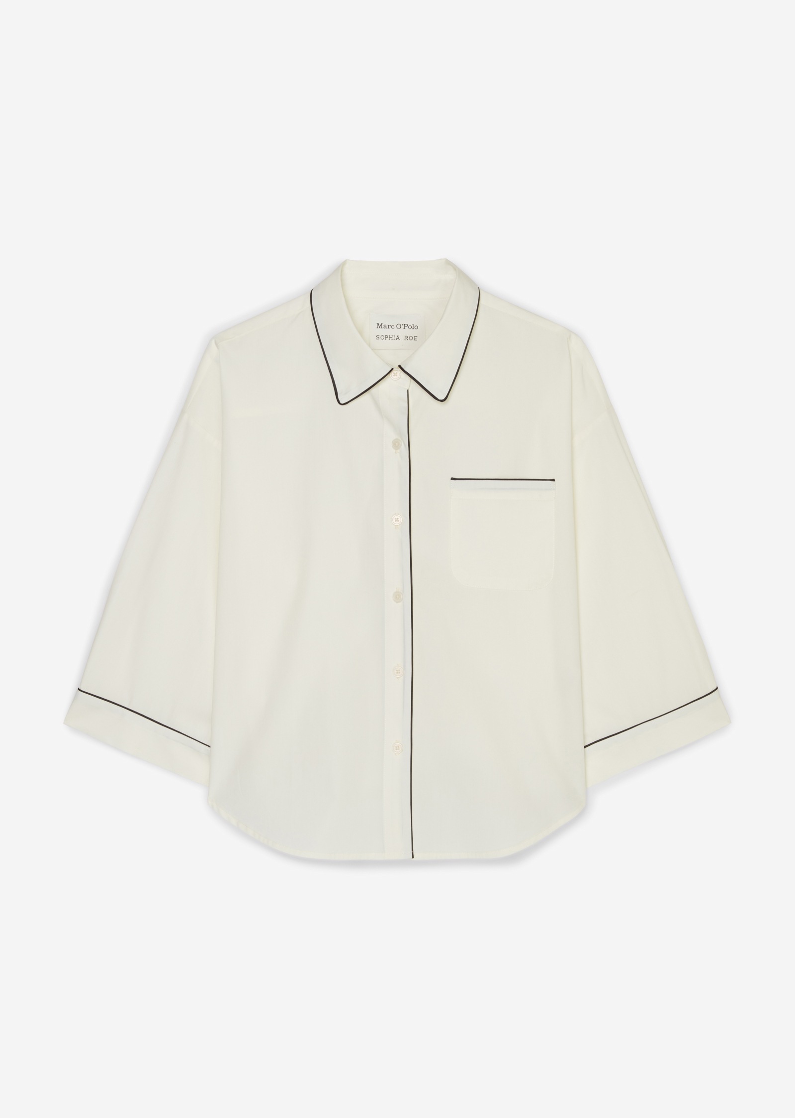 Marc OPolo Oversize-Shirt "Mix & Match Poplin", mit kontrastfarbenen Piping günstig online kaufen