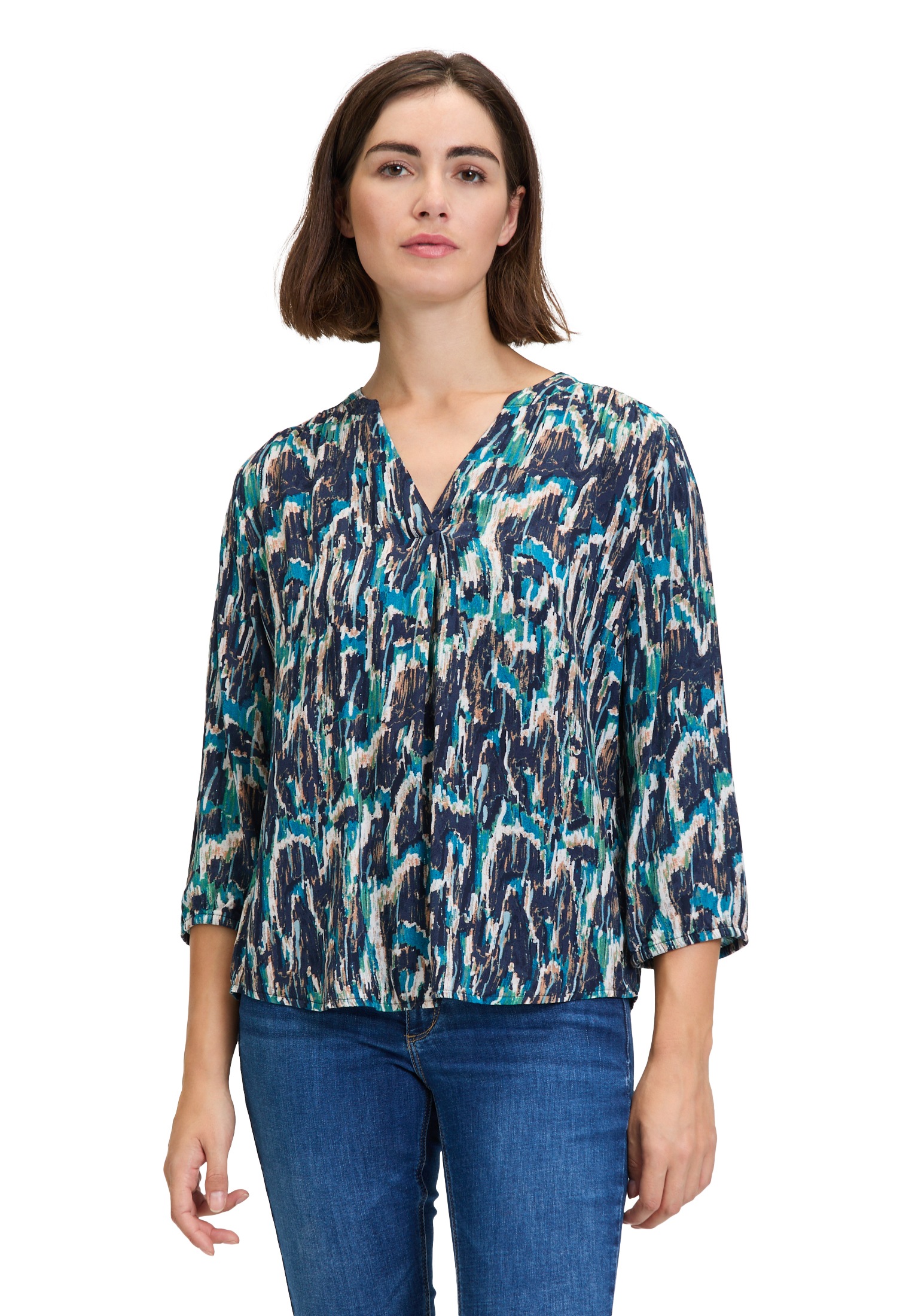 Betty&Co Schlupfbluse "Betty & Co Damen Schlupfbluse mit Print" günstig online kaufen