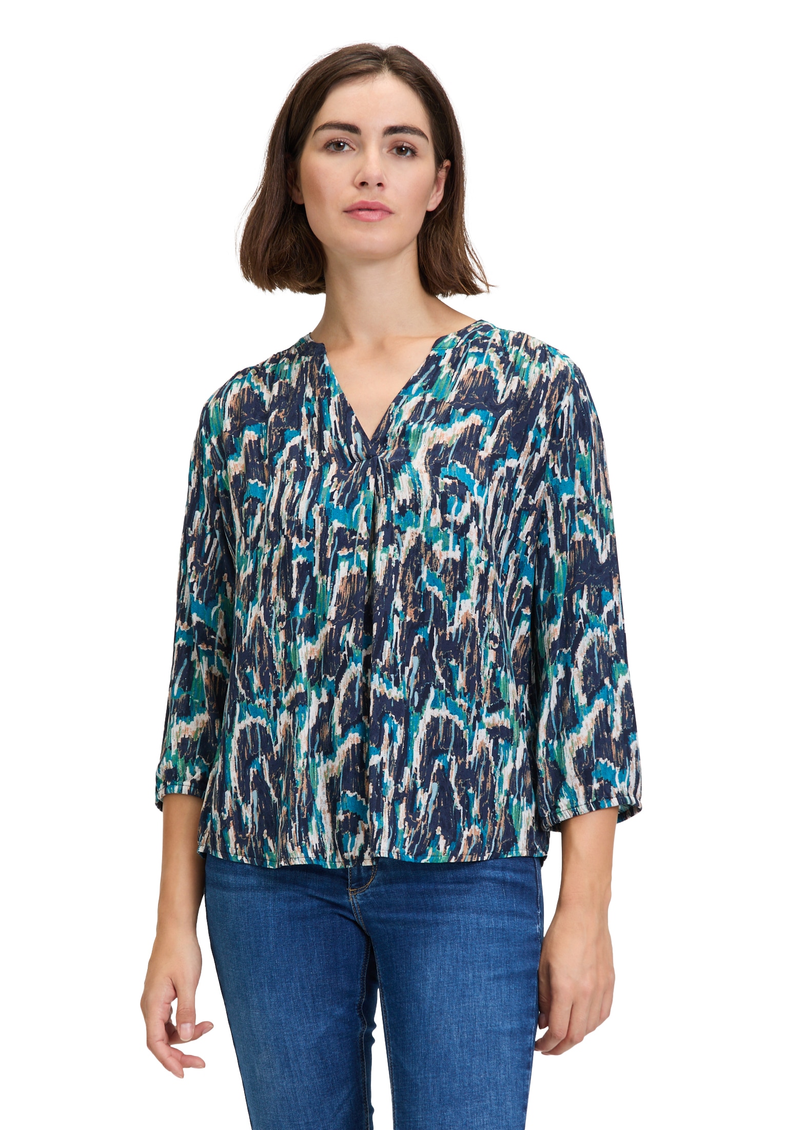 Betty&Co Schlupfbluse "Damen Schlupfbluse mit Print" günstig online kaufen