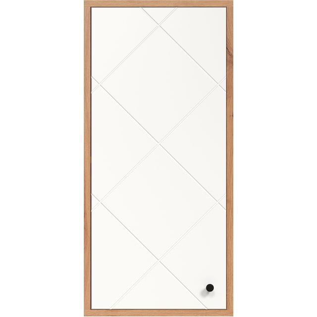 trendteam Hängeschrank »Touch«, (1 St.), 36 cm breit, klein, hängend, 1 Tür,  weiß matt / braune Holzoptik kaufen | BAUR