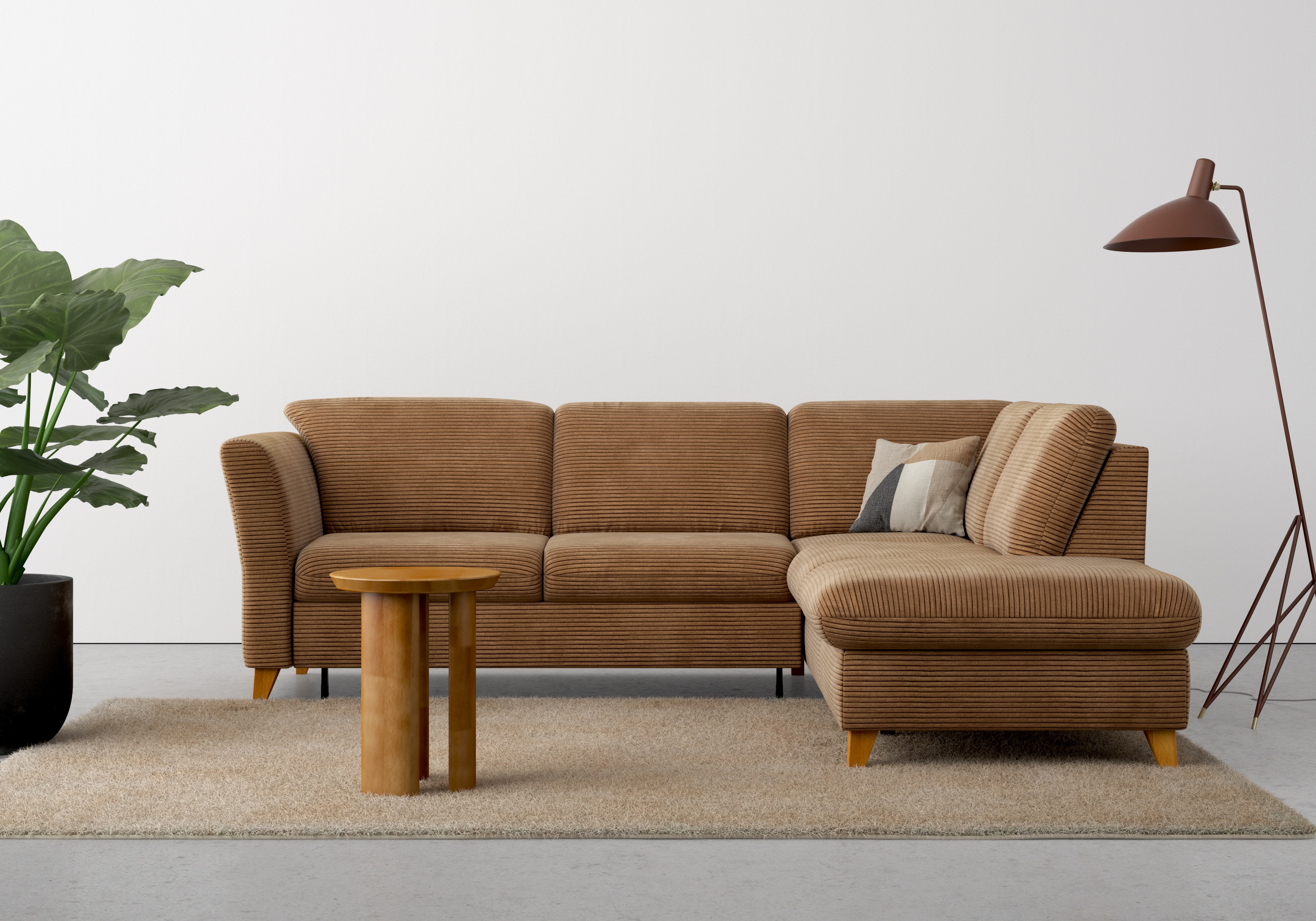 Thumbnail - Home affaire Ecksofa "Trelleborg L-Form", wahlweise mit Bettfunktion und Bettkasten, inkl. Federkern-Polsterung