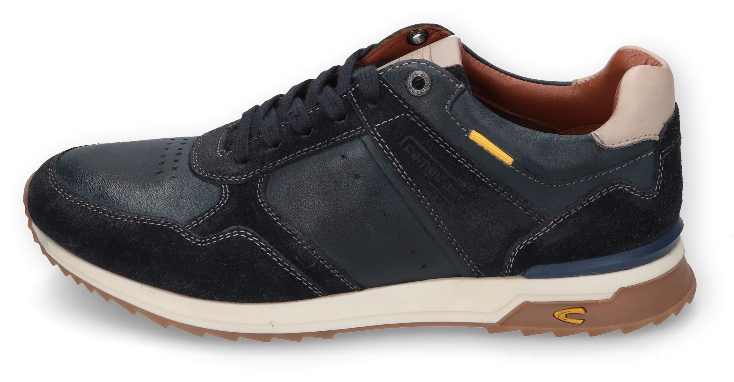 camel active Sneaker, Runner Sneaker, Schnürschuh, Freizeitschuh mit Lederfutter