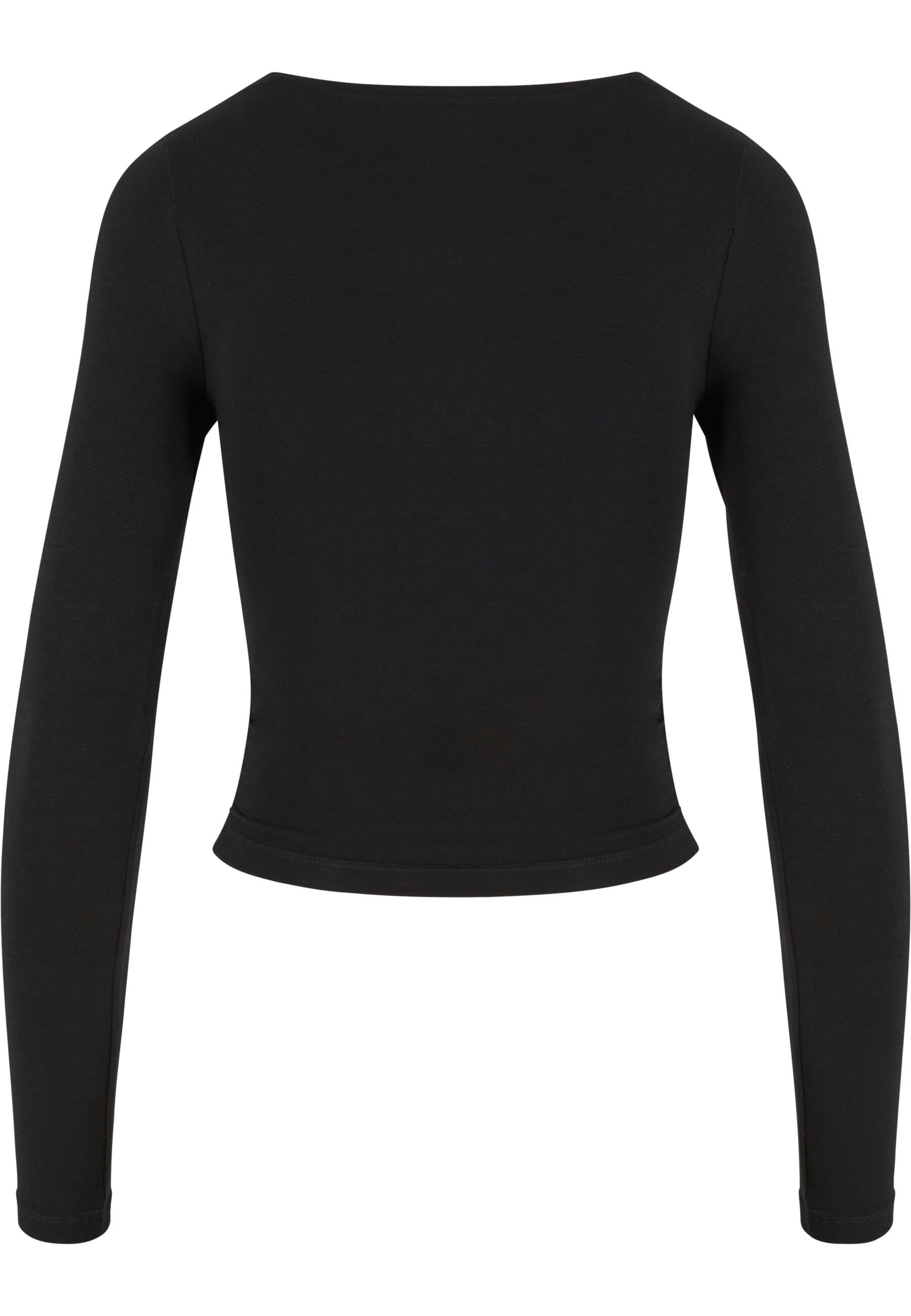 URBAN CLASSICS Longsleeve »Urban Classics Ladies Ruffled Super Slim Longsleeve 2-Pack«, (1 tlg.)