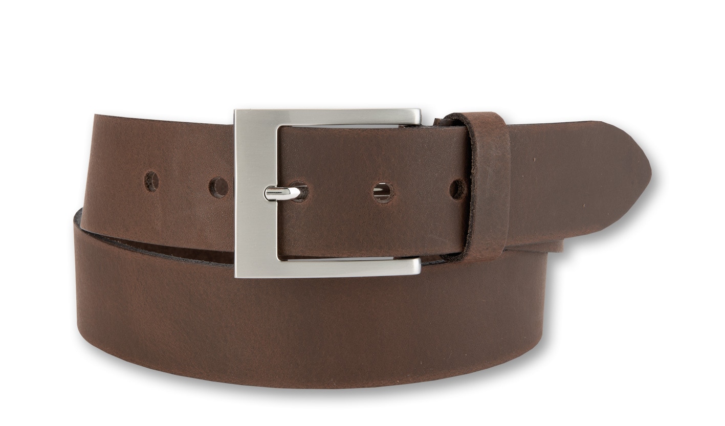BERND GÖTZ Ledergürtel "Ledergürtel mit markanter Rechteckschließe aus Rind günstig online kaufen