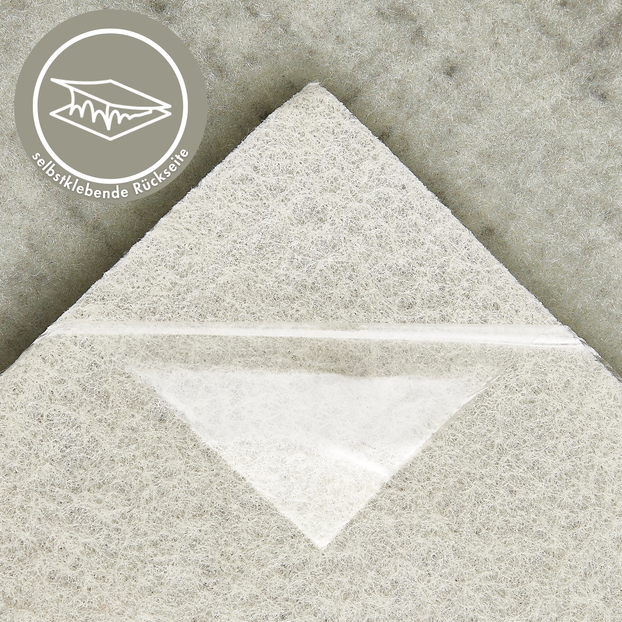 Thumbnail - Andiamo Teppichfliese "Paris Nadelfilz, Gesamthöhe 4 mm" quadratisch 40x40 cm, selbstklebend, robust & strapazierfähig, ...