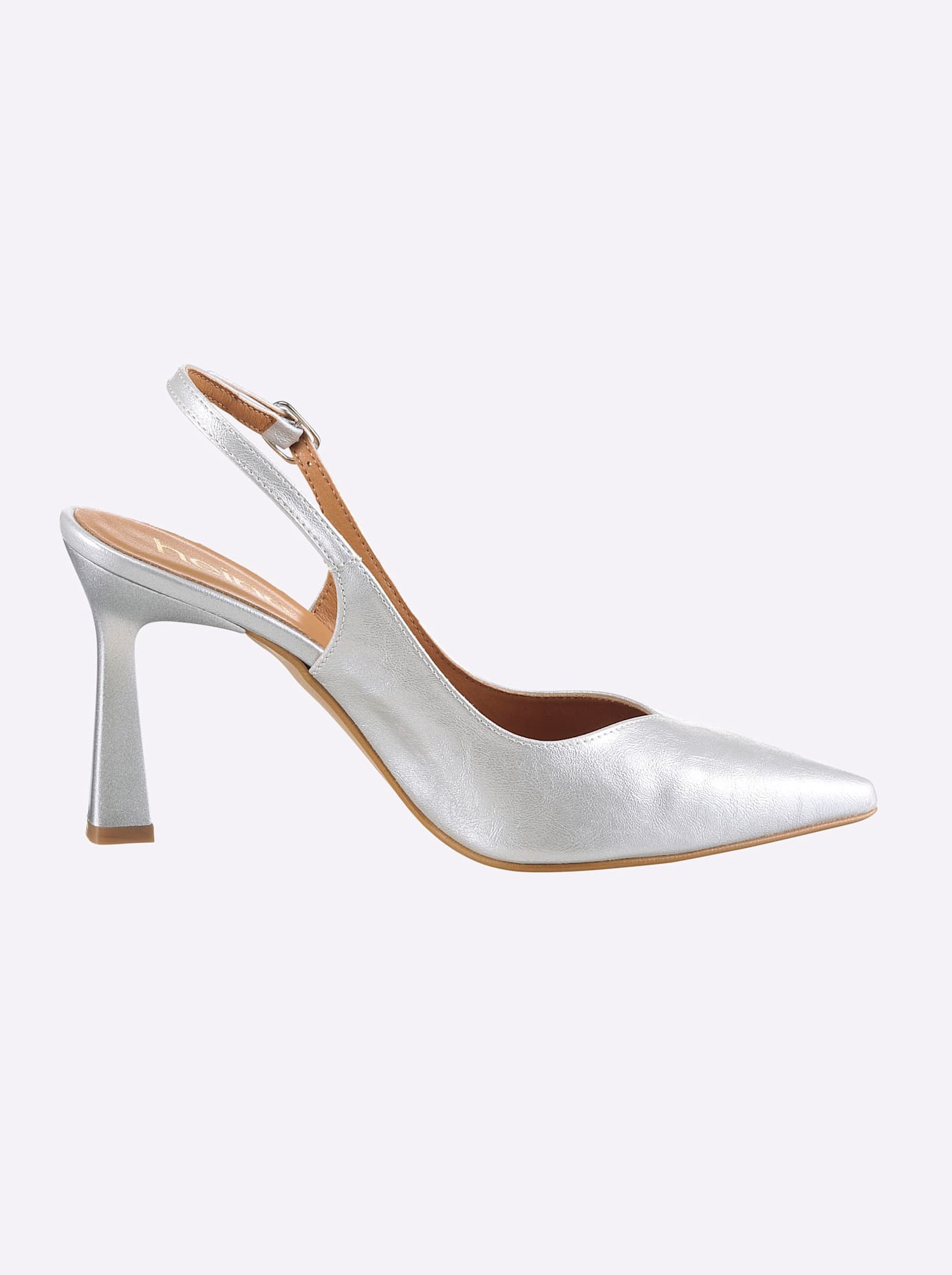 Heine Slingpumps Heels Silver 39 3