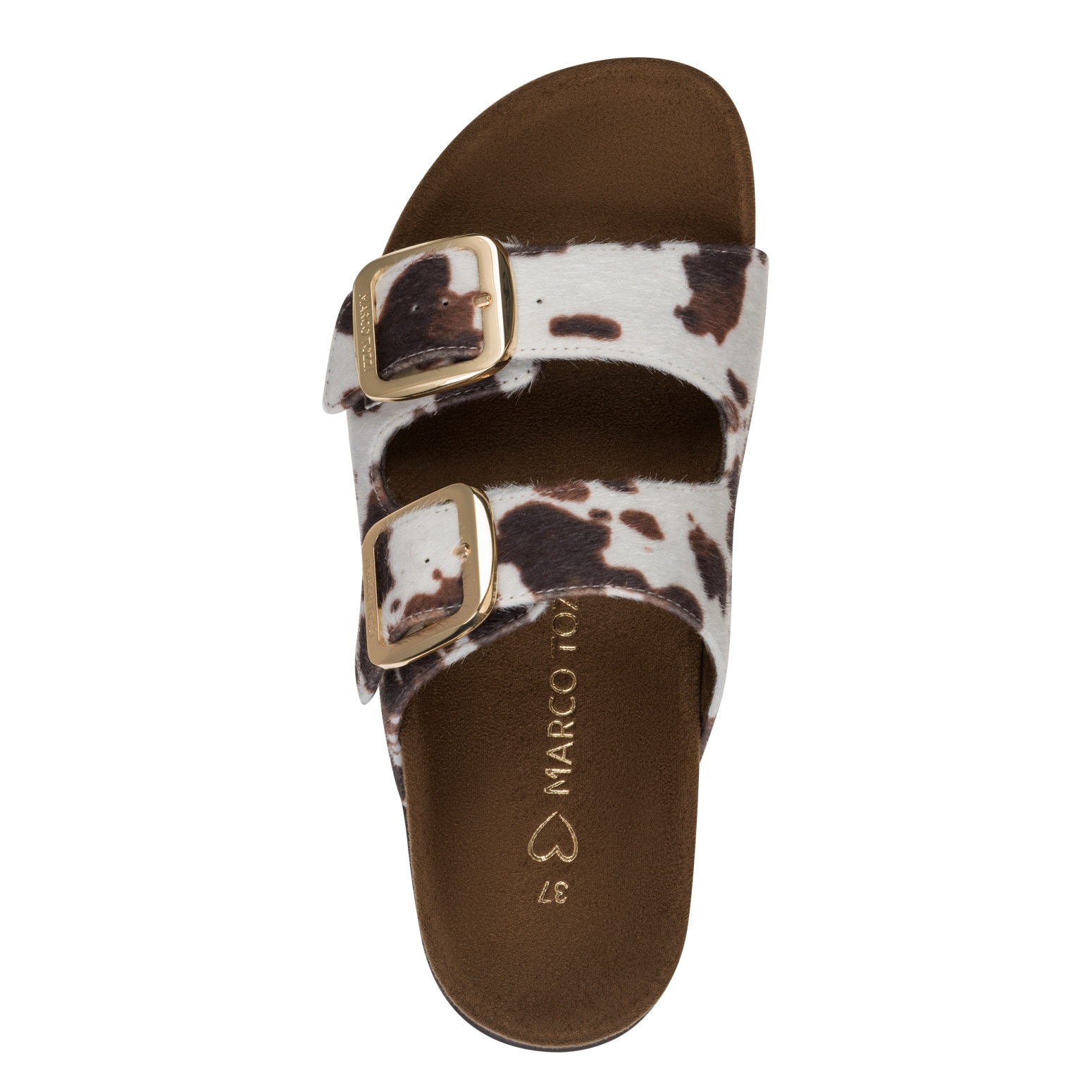 MARCO TOZZI Pantolette  Sommerschuh, Trendschuh, Schlüpfschuh in angesagter Cow-Felloptik