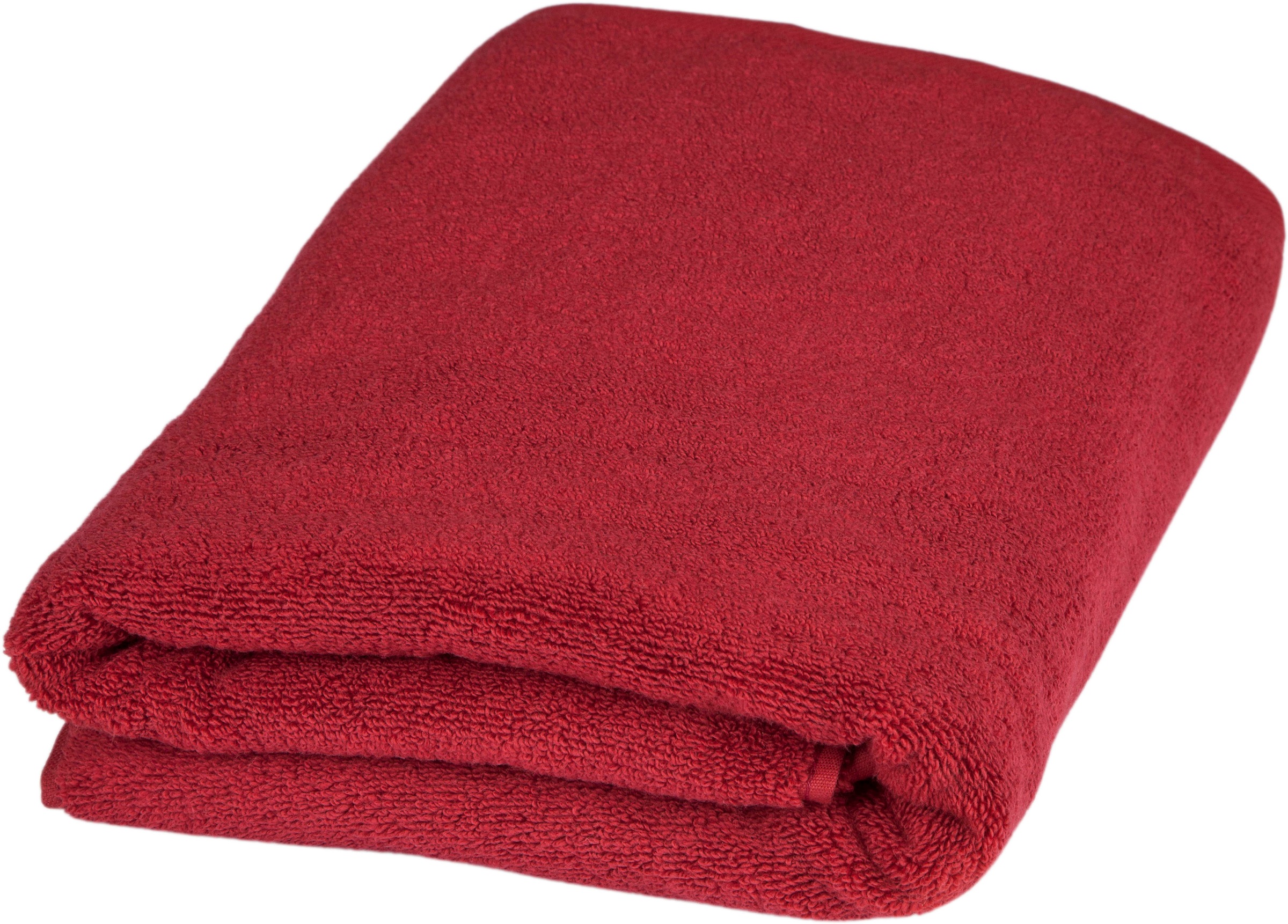 Duschtuch ROSS, B:75cm L:140cm, rot, Frottier, Obermaterial: 100% Baumwolle, Handtücher, "Sensual 9000", mit Aloe-Vera-Öl veredelt