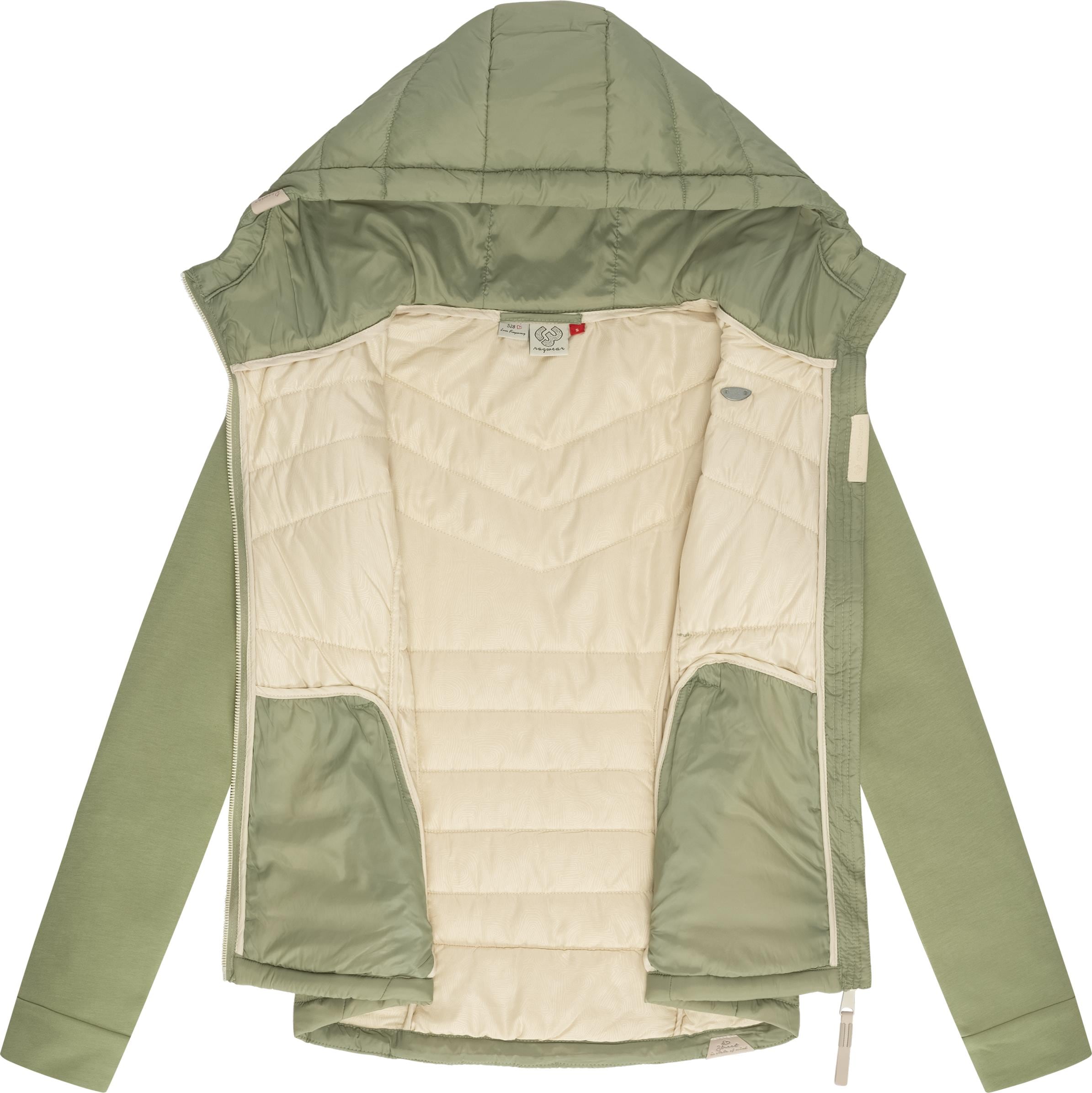 Ragwear Outdoorjacke »Lucinda«, mit Kapuze, Steppjacke aus modernem Materialmix mit Kapuze