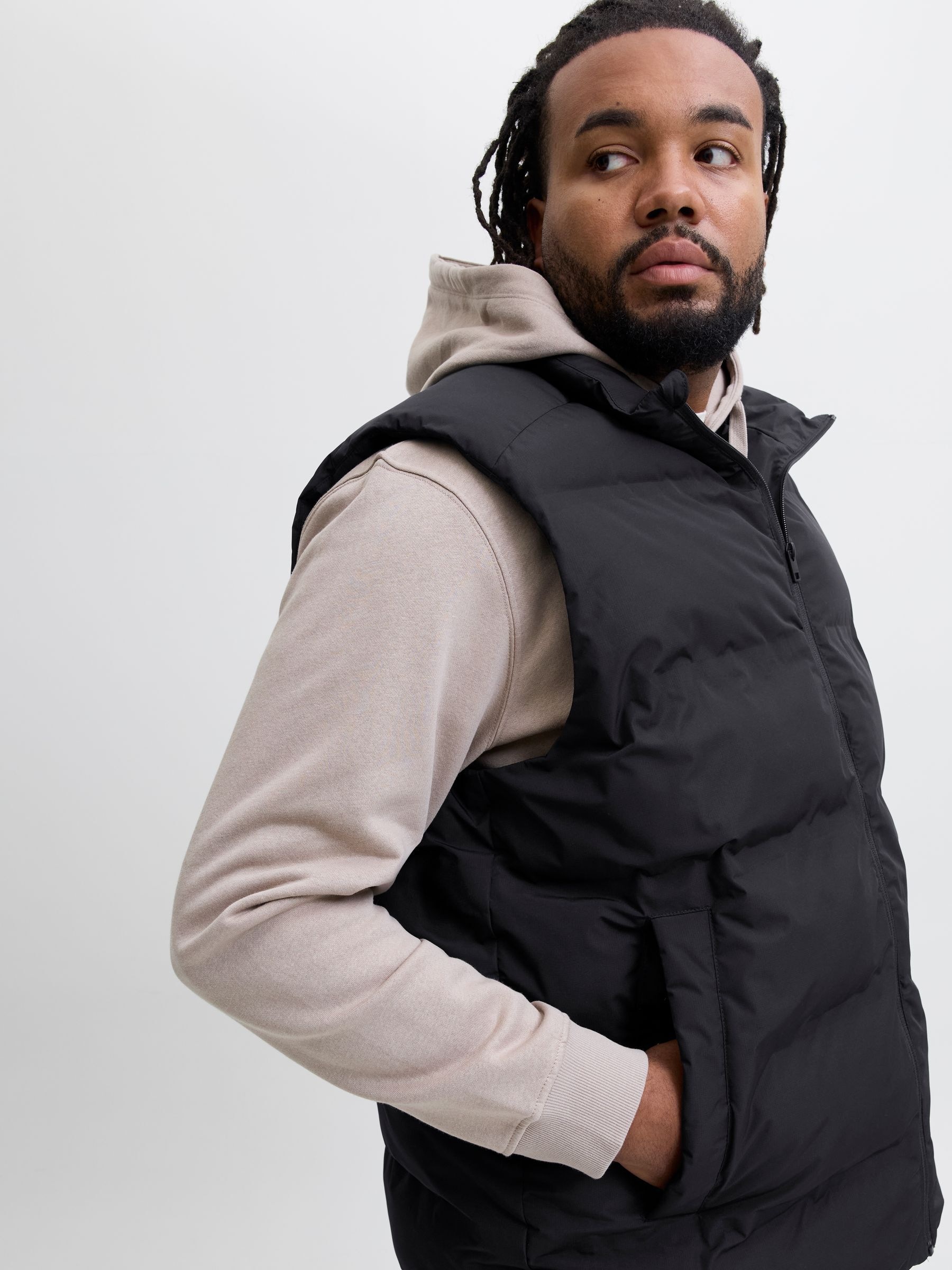 Jack & Jones PlusSize Steppweste "JJESOHO BODYWARMER COLLAR SN PLS" günstig online kaufen