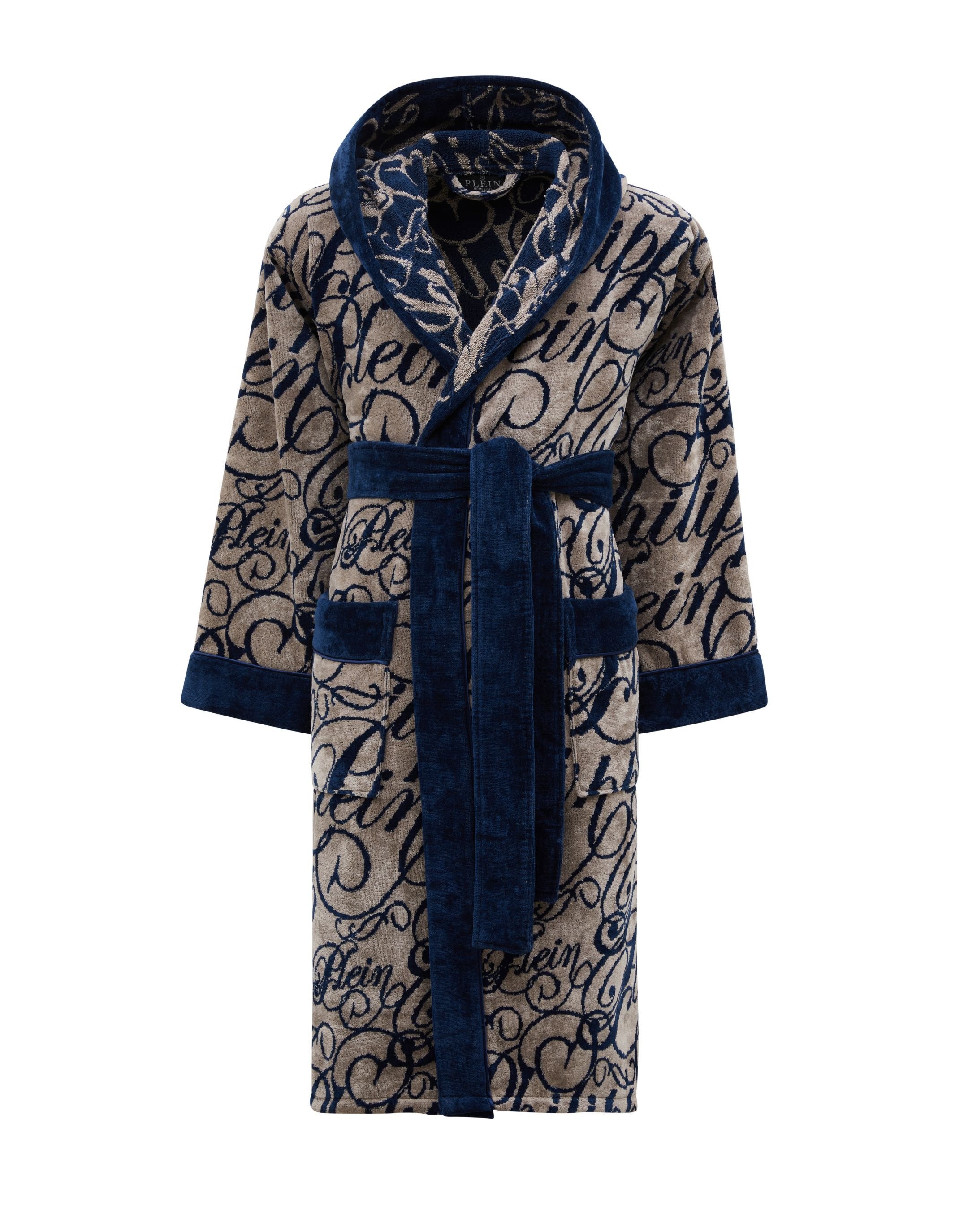 PHILIPP PLEIN Bademantel »Hooded Bathrobe Signature«