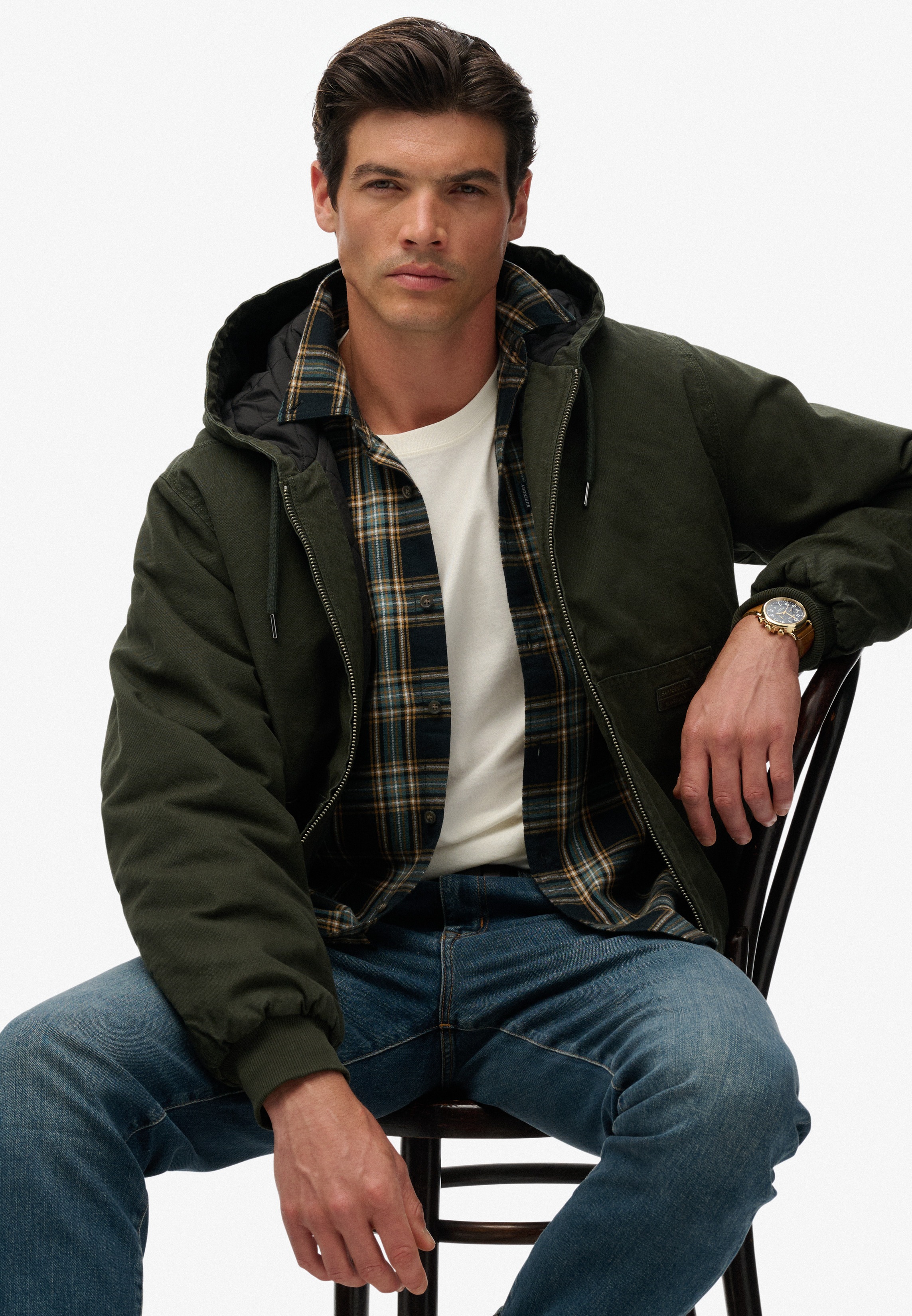 Thumbnail - Superdry Parka "CANVAS SURPLUS HOODED JKT" mit Kapuze