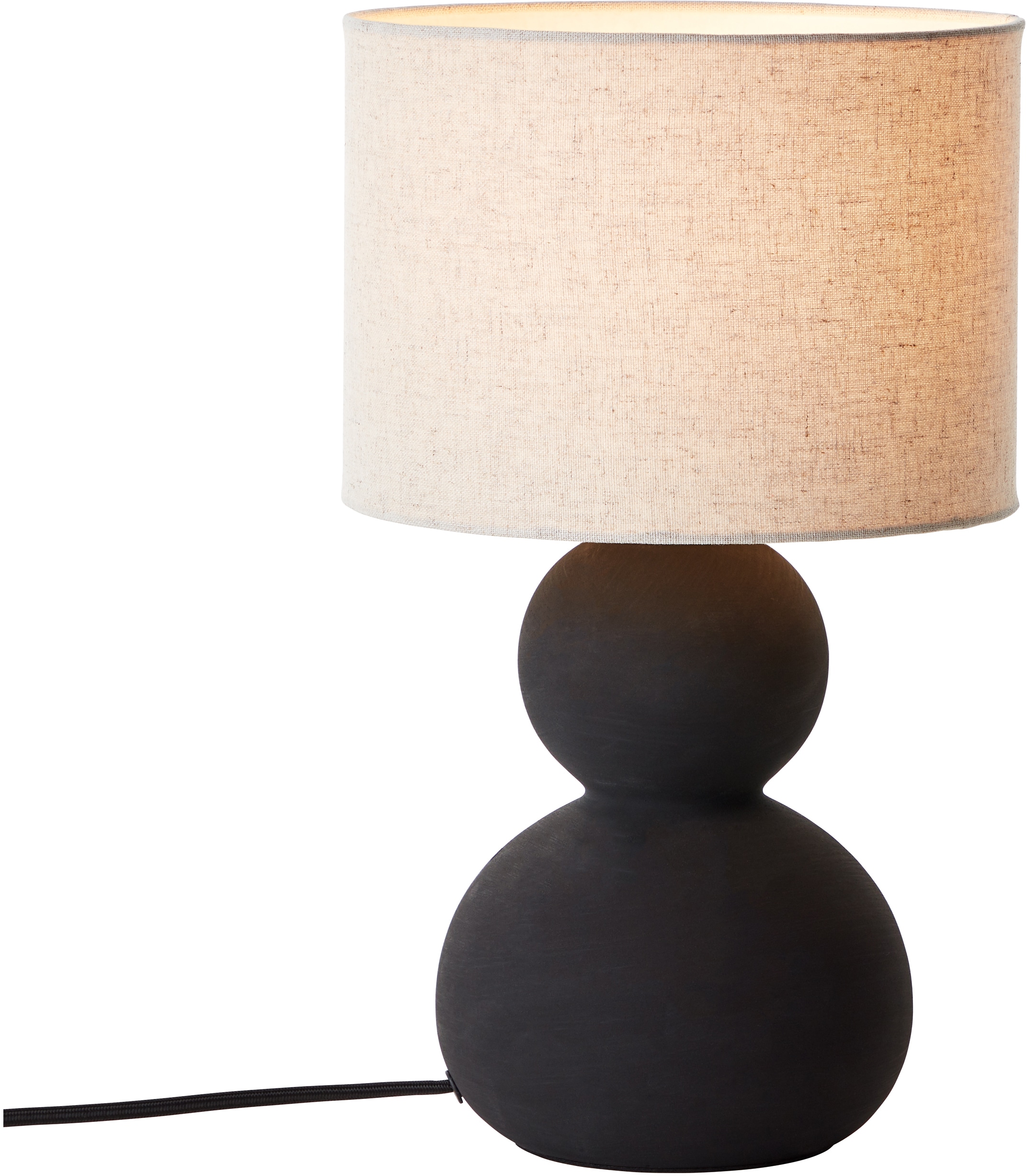 LeGer Home by Lena Gercke Tischleuchte »Malu«, 1 flammig-flammig, 1 x E27, max. 40W, schwarz/beige