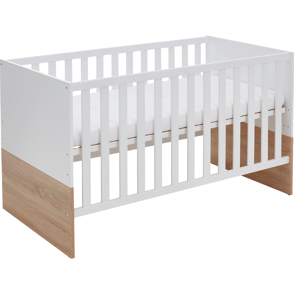 arthur berndt Babymöbel-Set »Babyzimmer Set »Jana« 2-teilig«, (Spar-Set, 2 St.), bestehend aus Kinderbett und Wickelkommode