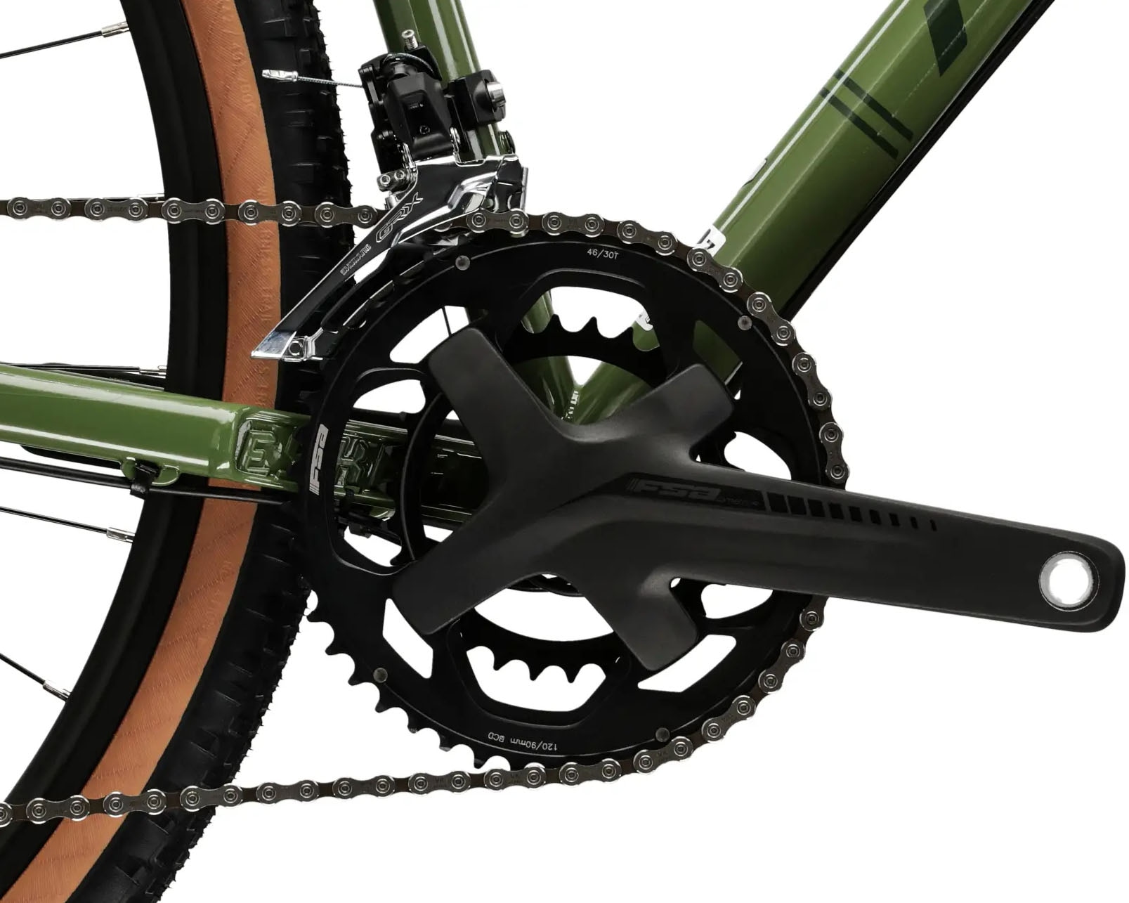 Kross Gravelbike »Gravelbike Esker 1.0 grün 20 Gänge«, 20 Gang, Shimano, GRX RX400 Schaltwerk, Kettenschaltung