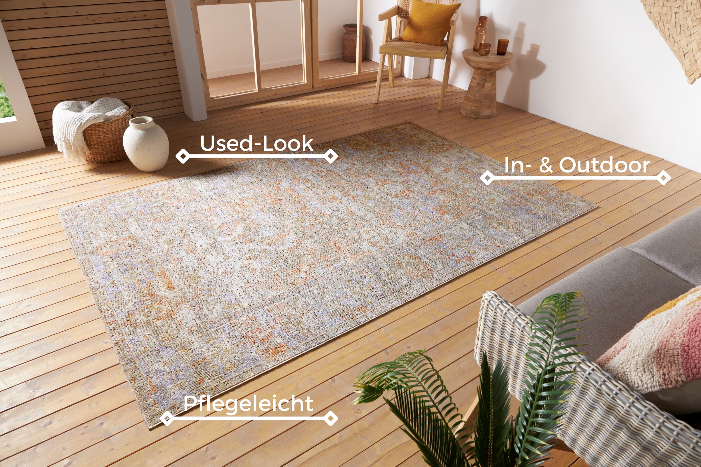 Hanse Home Port Said Rug Red 190x280cm 3