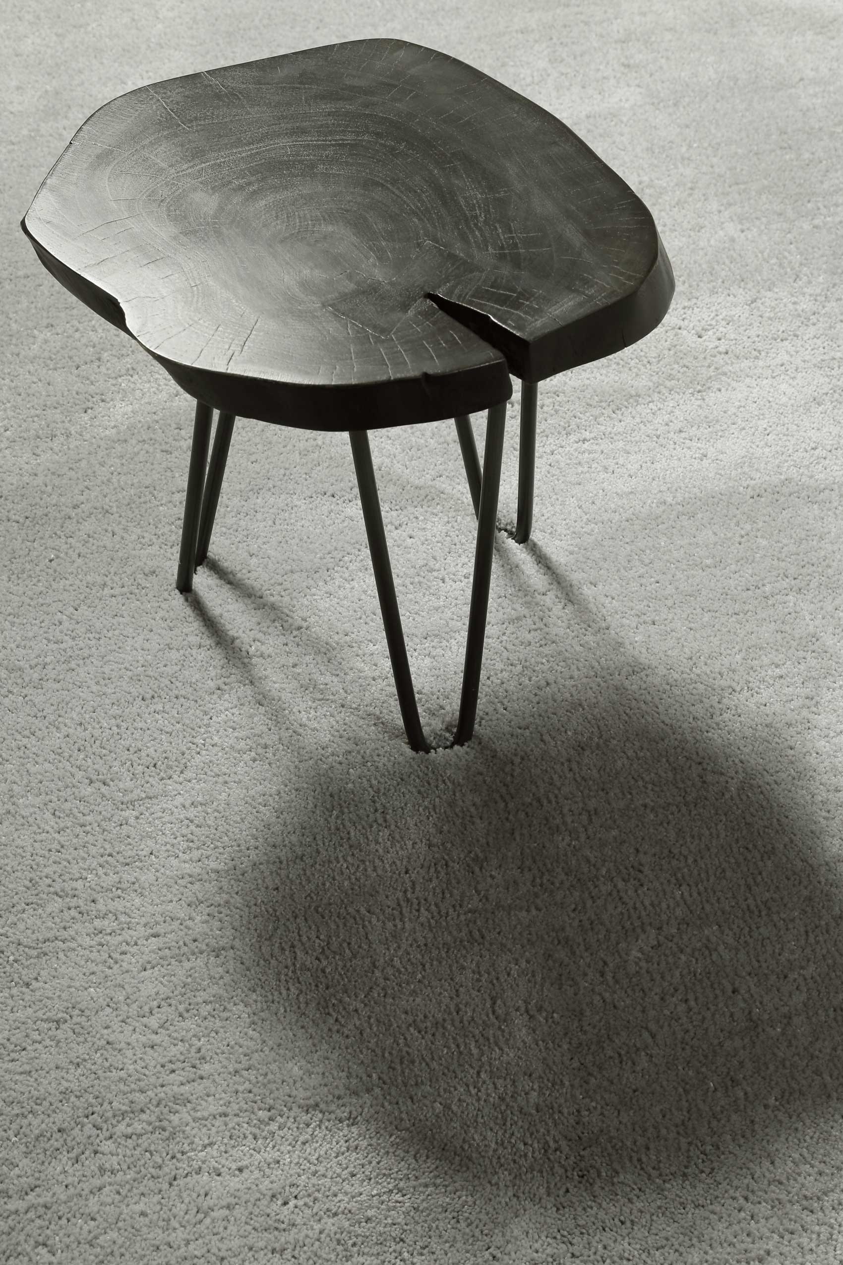 Homie Living Teppich »Pisa«, rund, 25 mm Höhe, Hochflor, Microfaser, uni, weich, Shaggy, Wohnzimmer, Schlafzimmer
