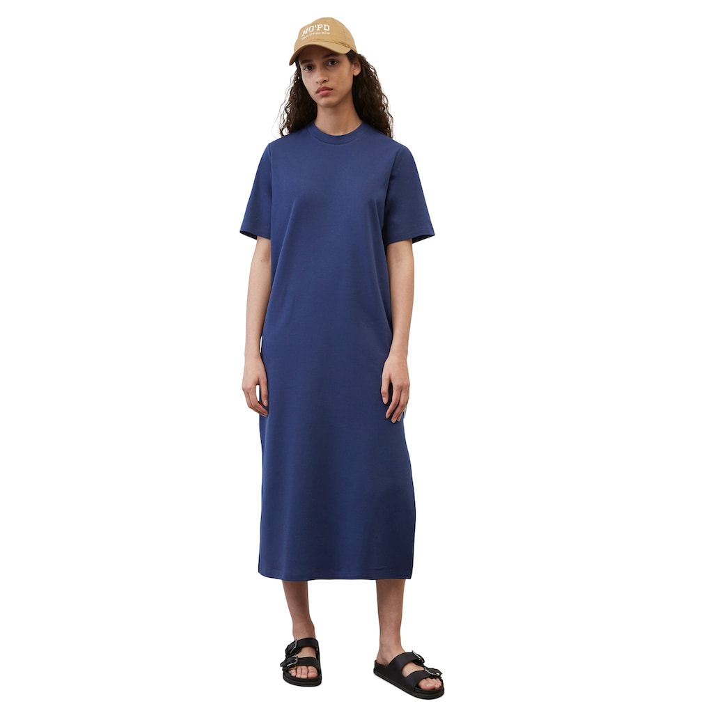 Damenmode Kleider Marc O'Polo DENIM Jerseykleid »aus Organic Cotton« blau