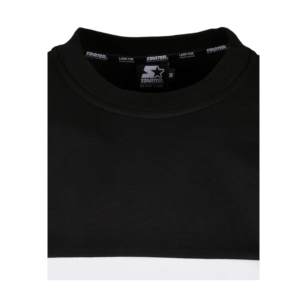 Starter Black Label Rundhalspullover »Starter Black Label Herren Starter Block Crewneck«, (1 tlg.)