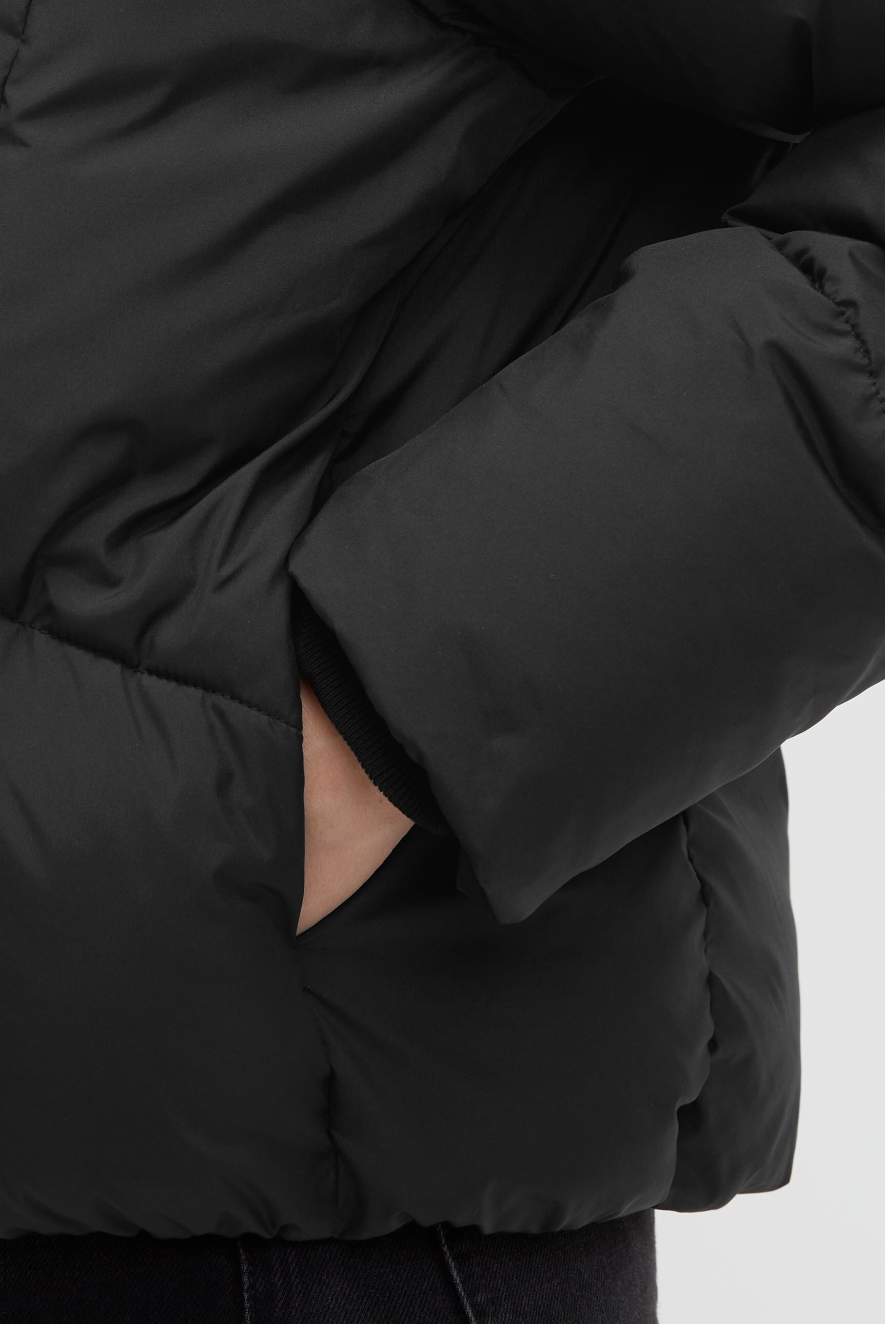 SENSES.THE LABEL Steppjacke ohne Kapuze mit elastischem Saumabschluss