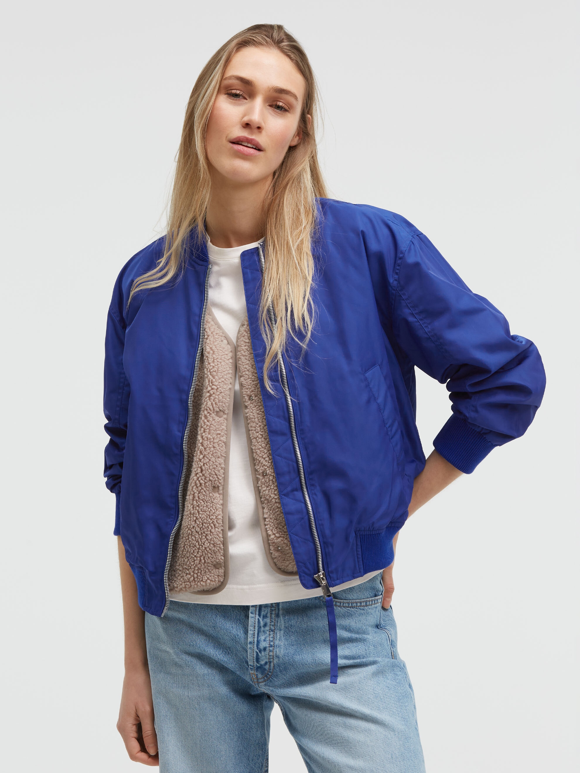 SENSES.THE LABEL Blouson ohne Kapuze mit Innentasche