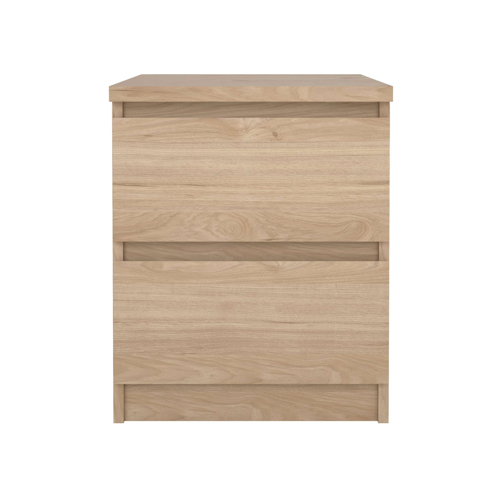 Home affaire Nachttisch »Naia, 2 Schubladen, Aufbewahrung für das Schlafzimmer, grifflose Front« Modern, skandinavisches Design, Schmal, in mehreren Farben