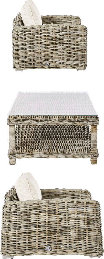 Guido Maria Kretschmer Home&Living Gartenlounge-Set »Borneo«, Rattan