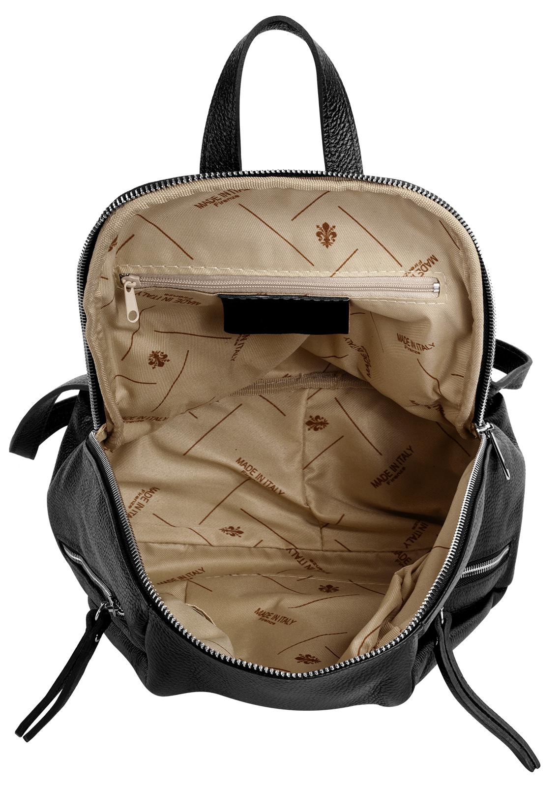 Samantha Look Cityrucksack echt Leder, Made in Italy