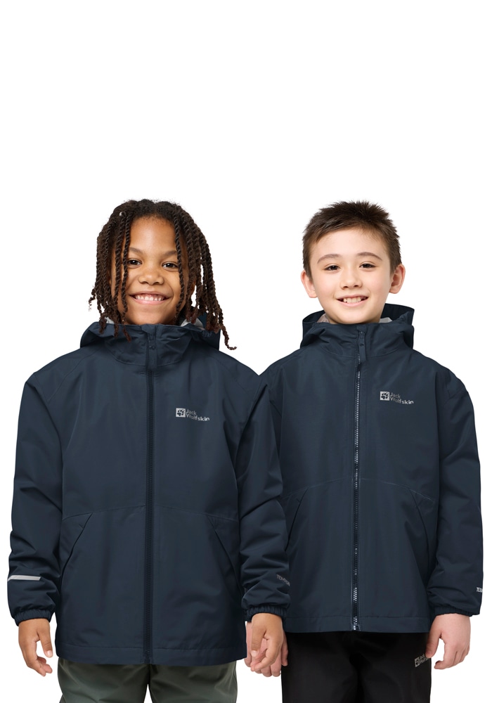 Jack Wolfskin 3-in-1-Funktionsjacke "ICELAND 3IN1 JACKET K" mit Kapuze