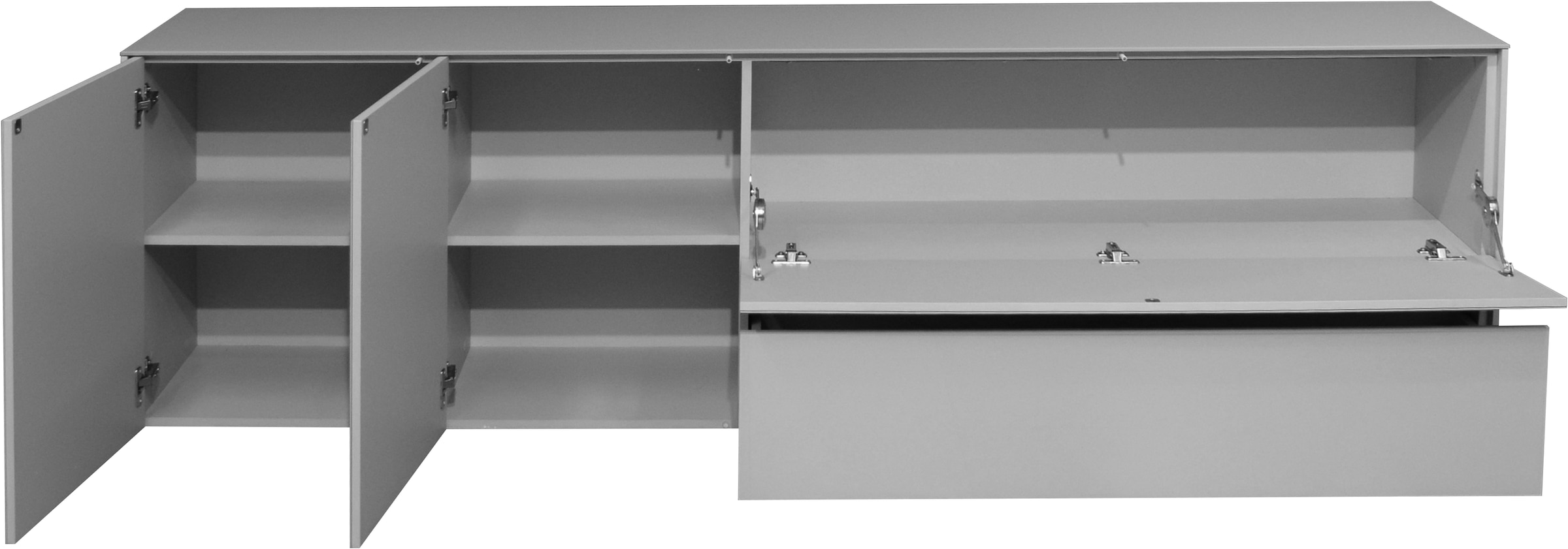 Mäusbacher Lowboard »Imola TOPSELLER!«, (OTTOs Choice), Lowboard mit Glasfront und Glasoberplatte
