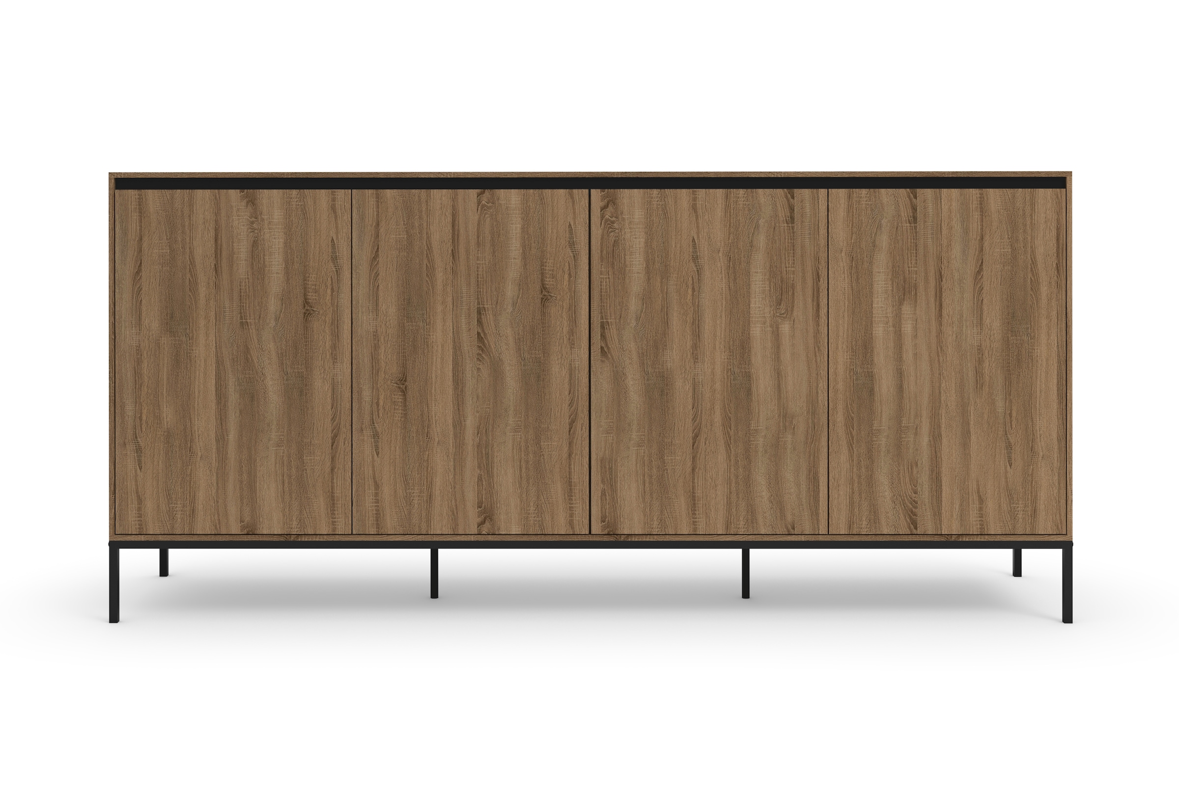INOSIGN Sideboard »Bari«, Kommode mit 4 Türen und 2 feste Einlegeböden, Breite 175 cm