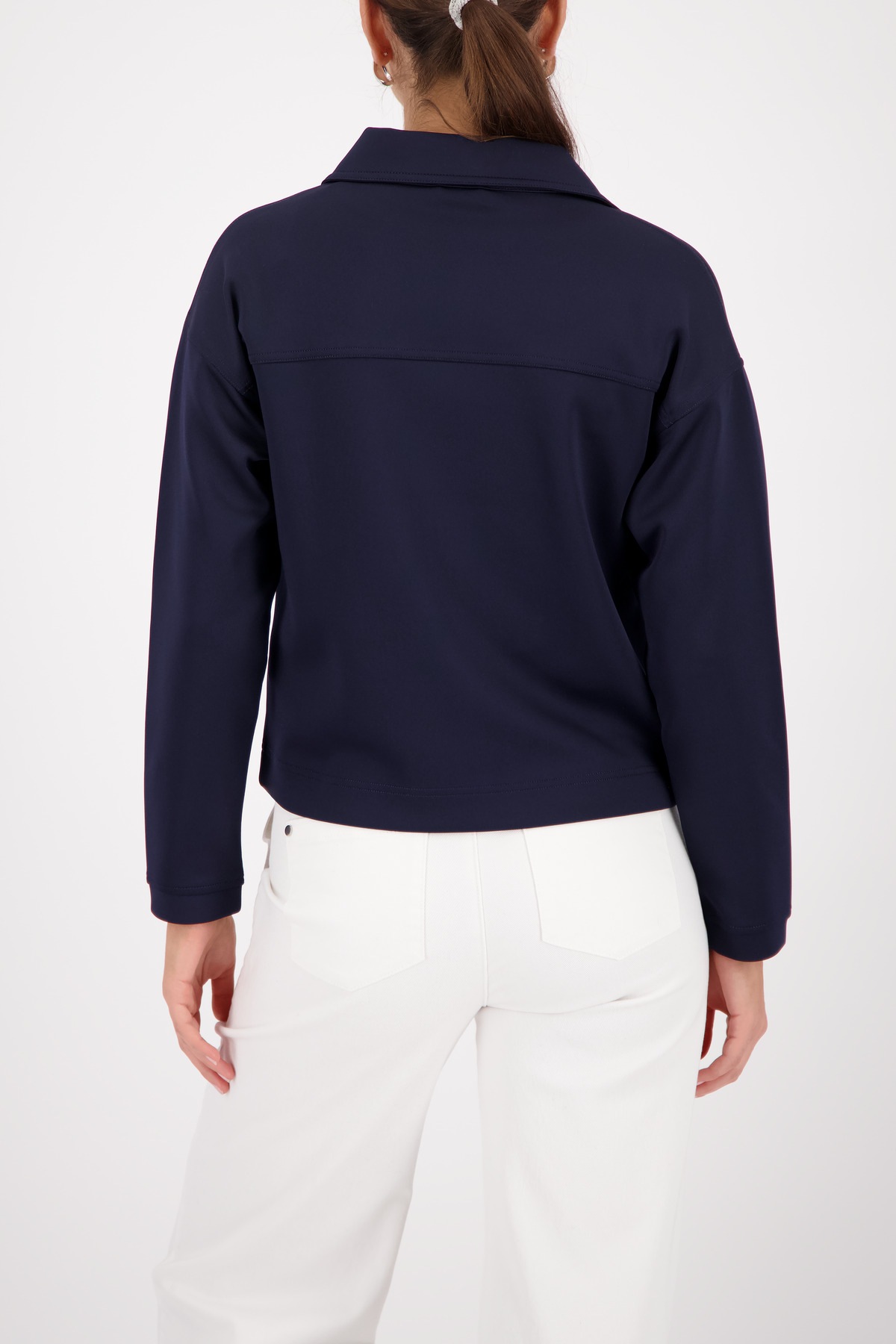 Thumbnail - Monari Sweatjacke Hemdkragen, große Brusttaschen, elastische Qualität