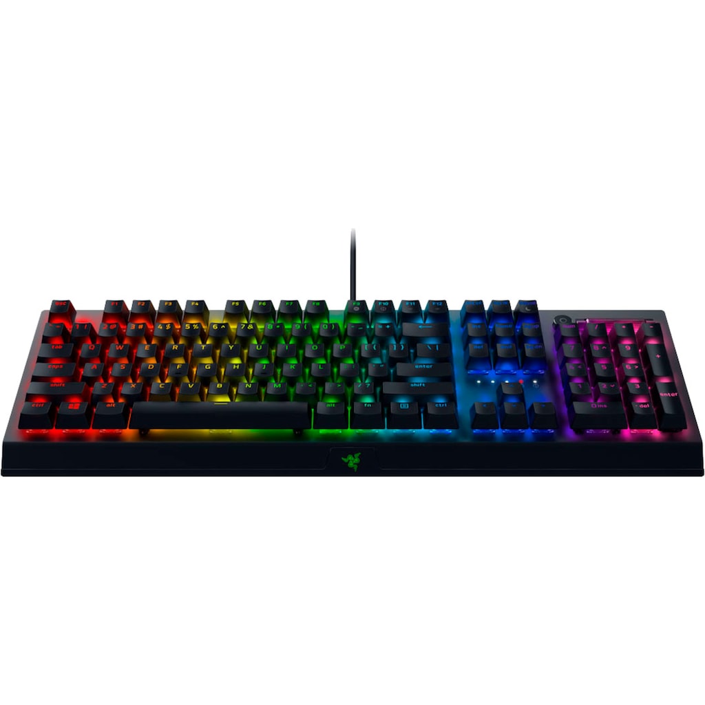 RAZER Gaming-Tastatur »BlackWidow V3 Green Switch«, (Fn-Tasten-Ziffernblock)